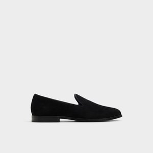 Main view of Other Black Leather Suede Casino Loafer for men.