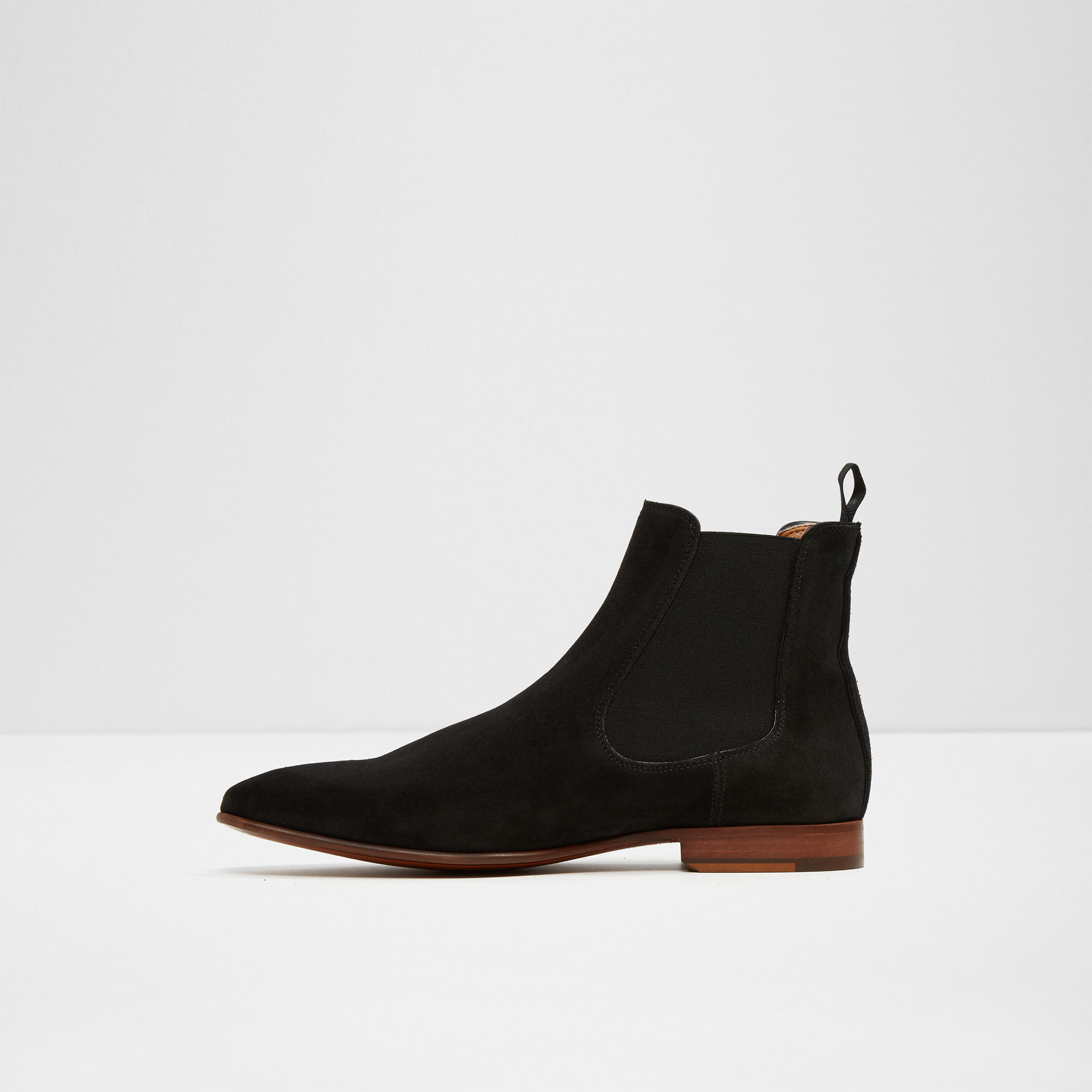 faux fur interior zippered low heel ankle boots