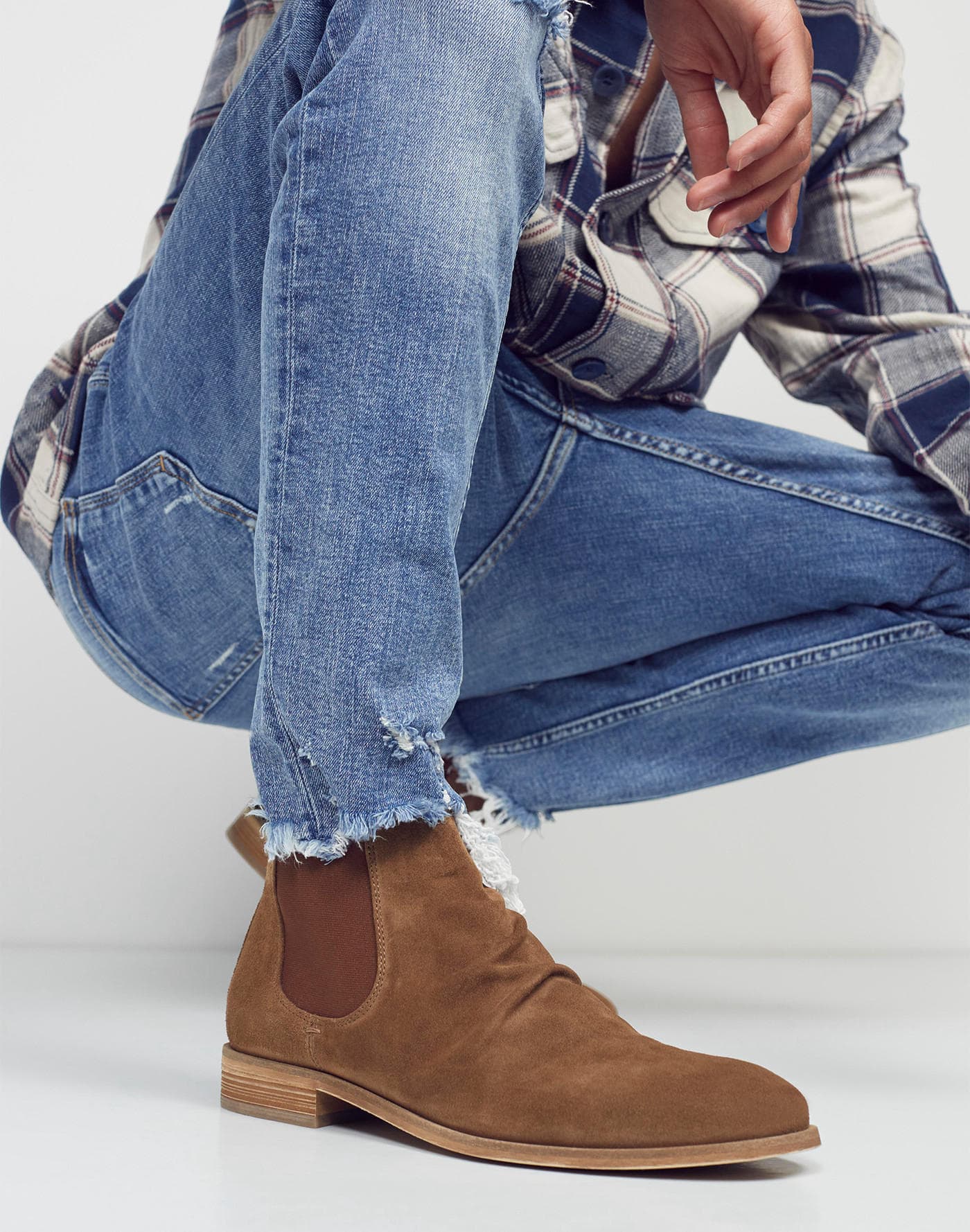 suede clogs with buckle
