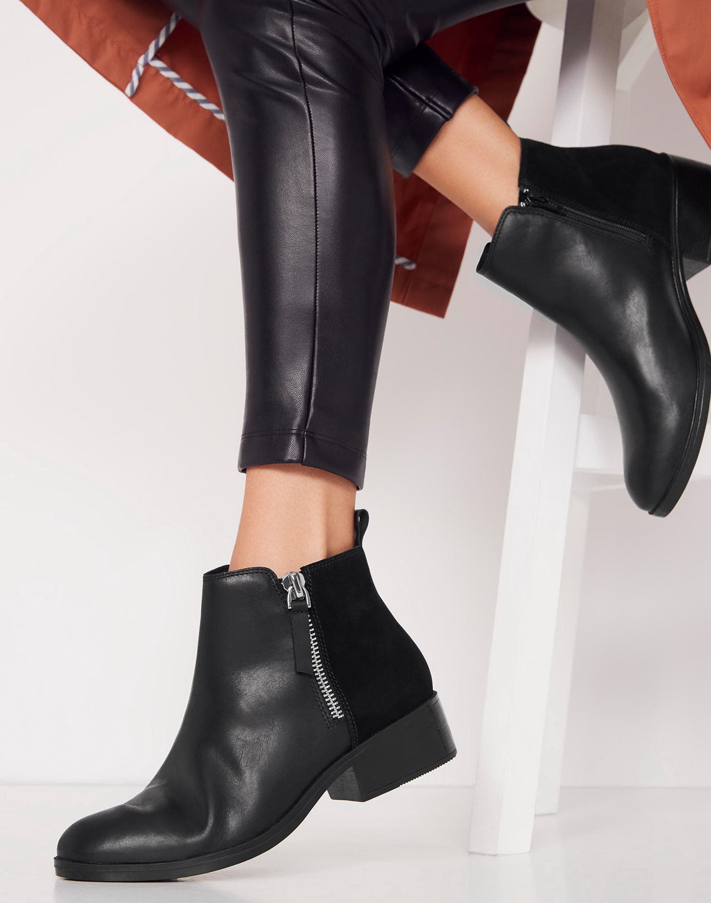 bottillon cuir femme
