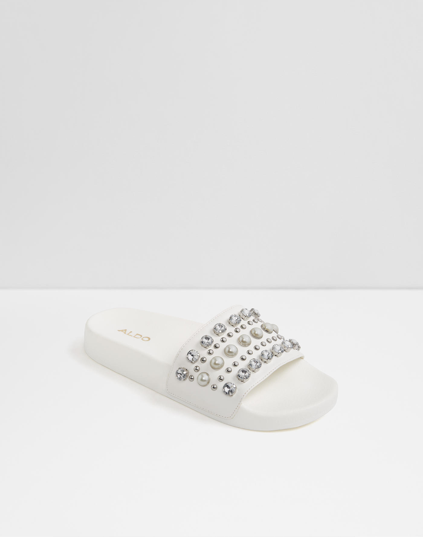 aldo white flats