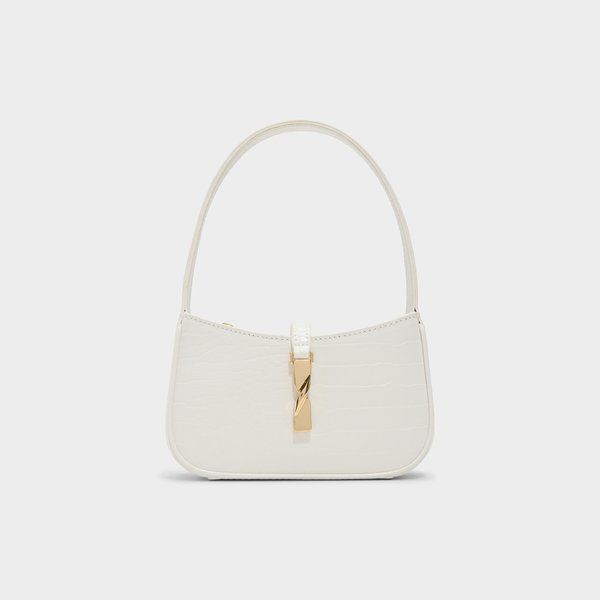 ☆日本未上陸*ALDO*新作*クレセントショルダーバッグ/WHITE☆ Javanany White Women's Top Handle Bags | ALDO Shoes Qatar