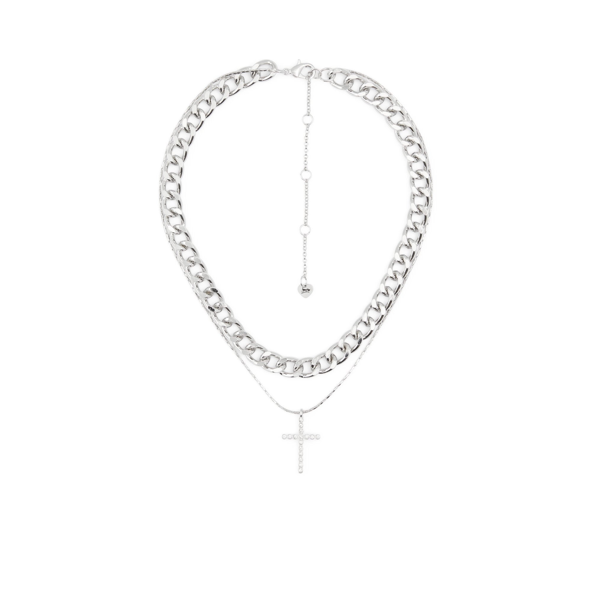 Image of ALDO Acerani - Women's Necklace Jewelry - Silver-Clear