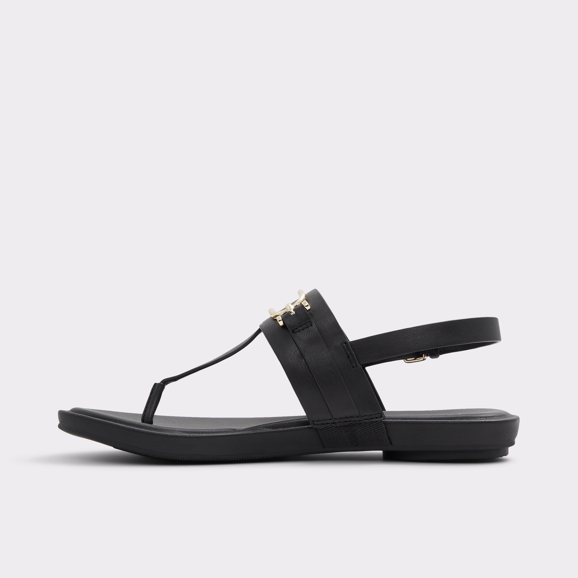 Adraynwan Black Women's Flat Sandals | ALDO Canada