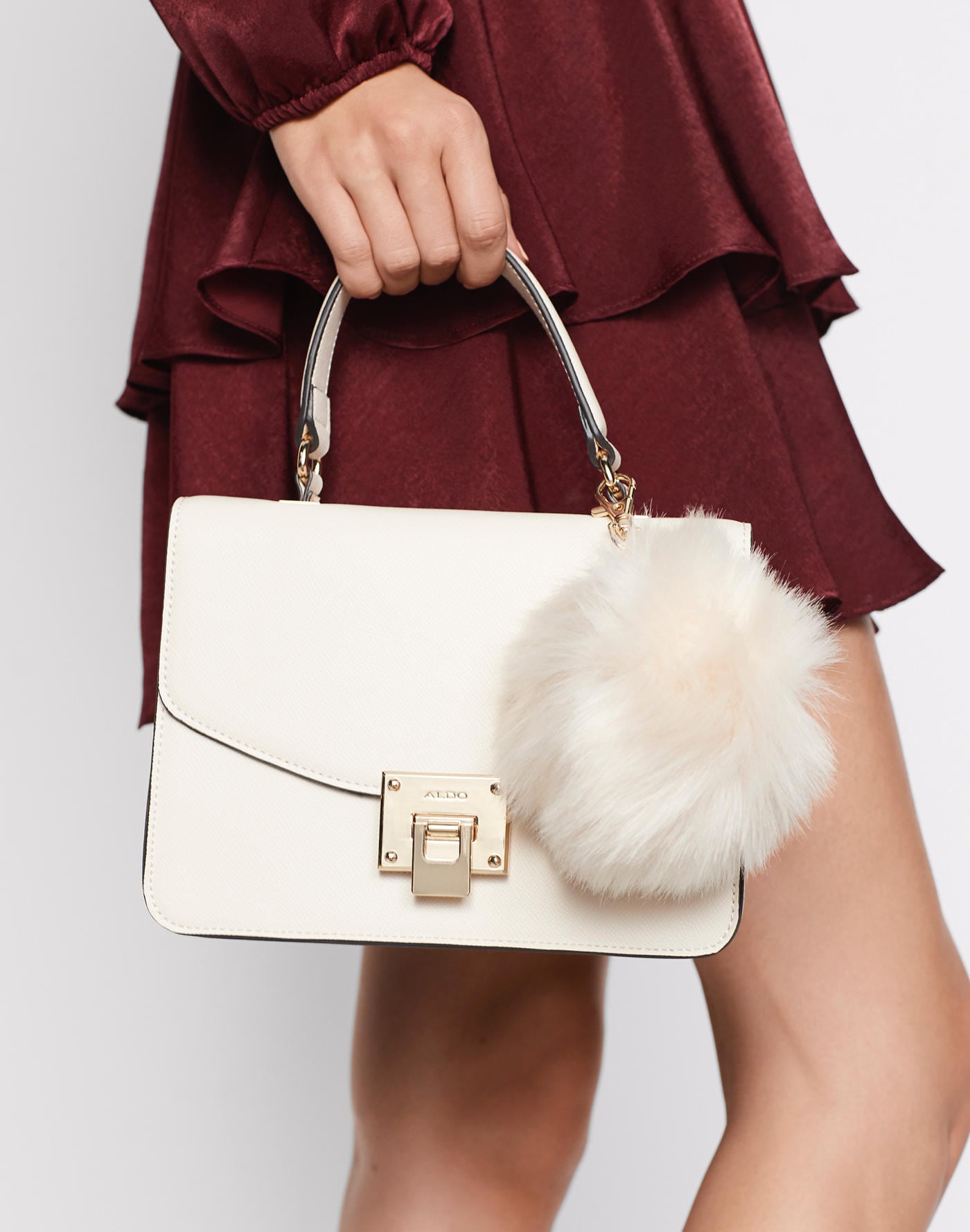 aldo fur bag