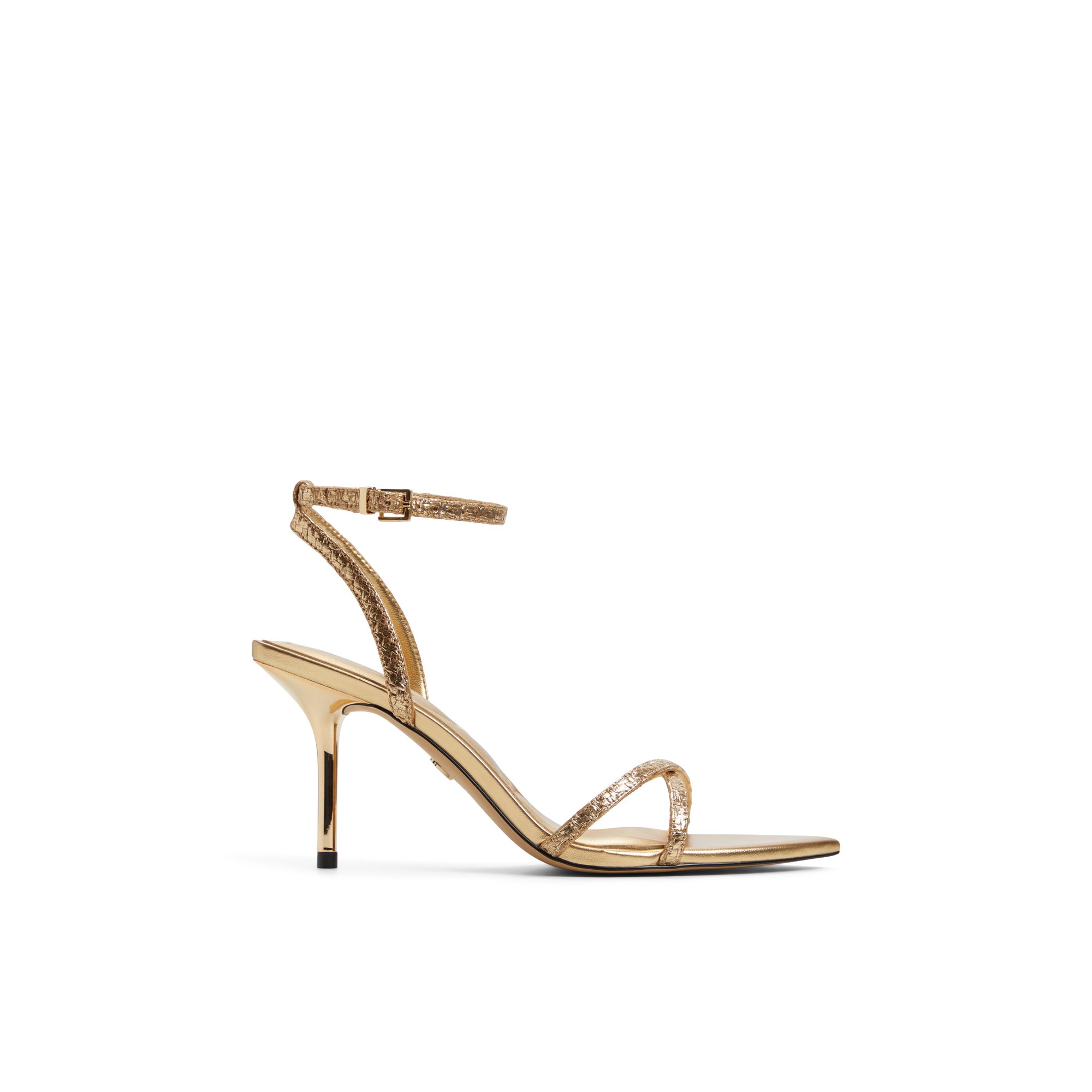 Aldo Adrina Ankle Strap Sandal In Gold