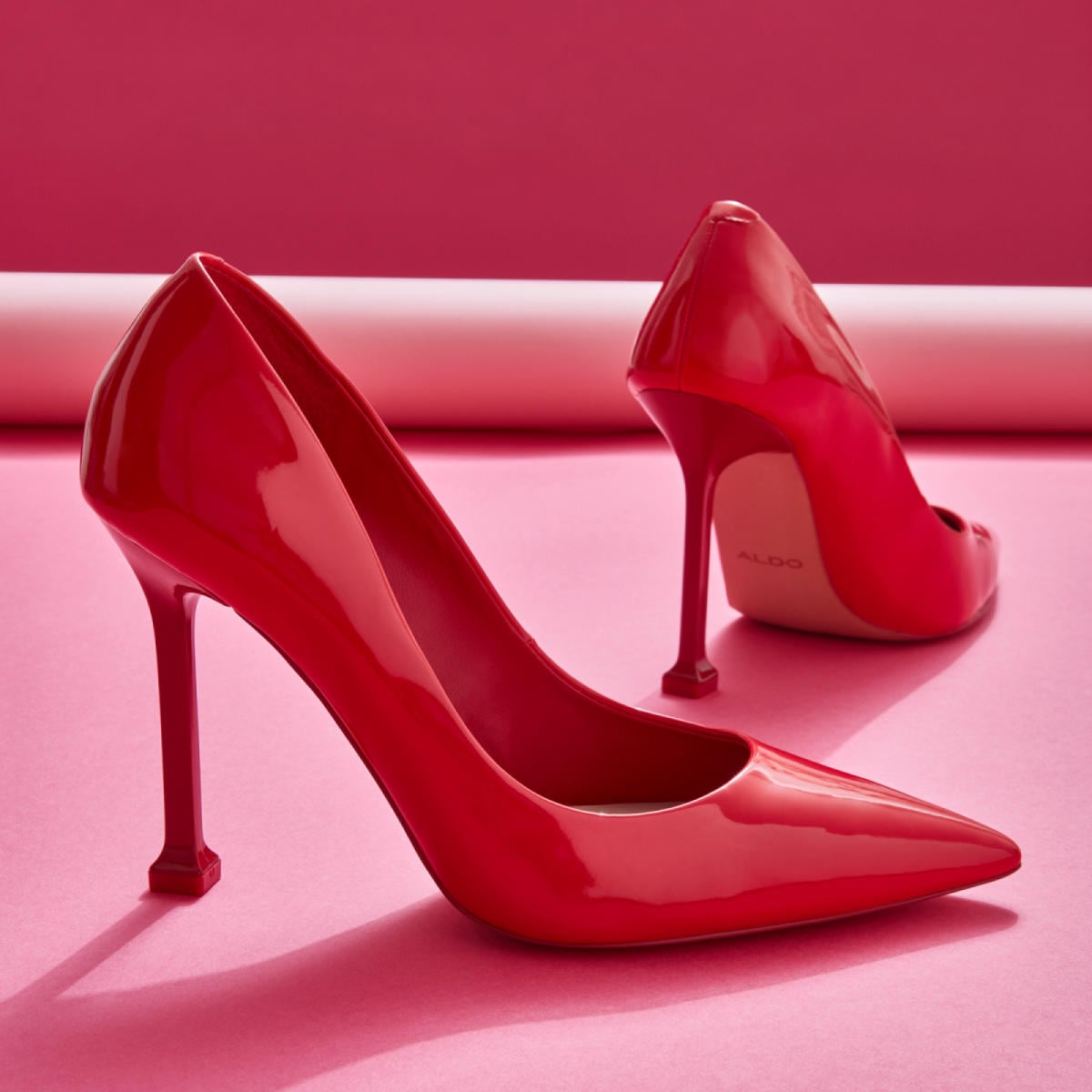 aldo red heels