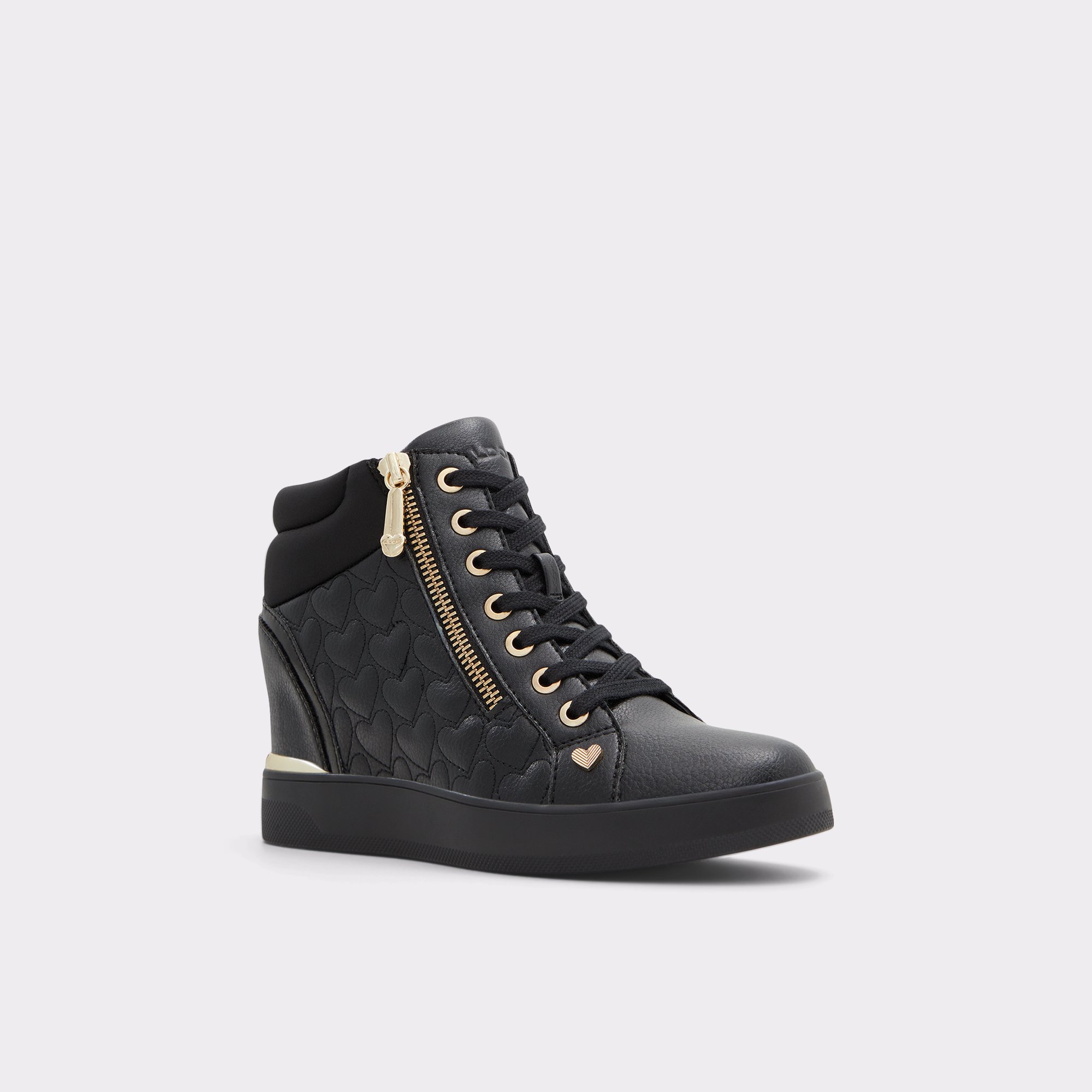magnet ubehageligt flaskehals Ailannah Black Synthetic Quilted Women's High top sneakers | ALDO US