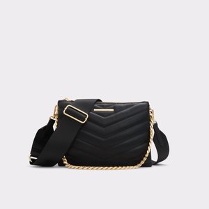 Aldo black quilted fashion bag