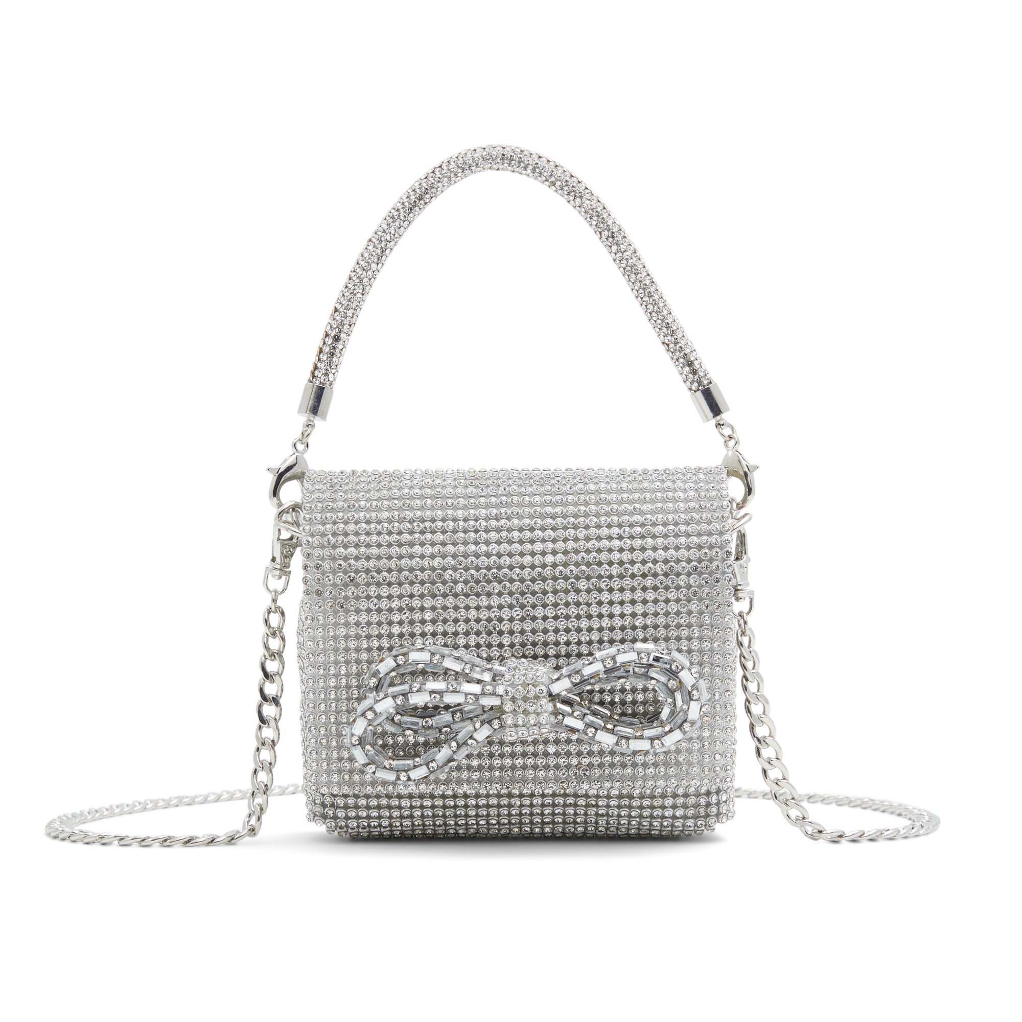 ALDO Alamaendrai - Women's Mini Bag Handbag - Silver-Clear