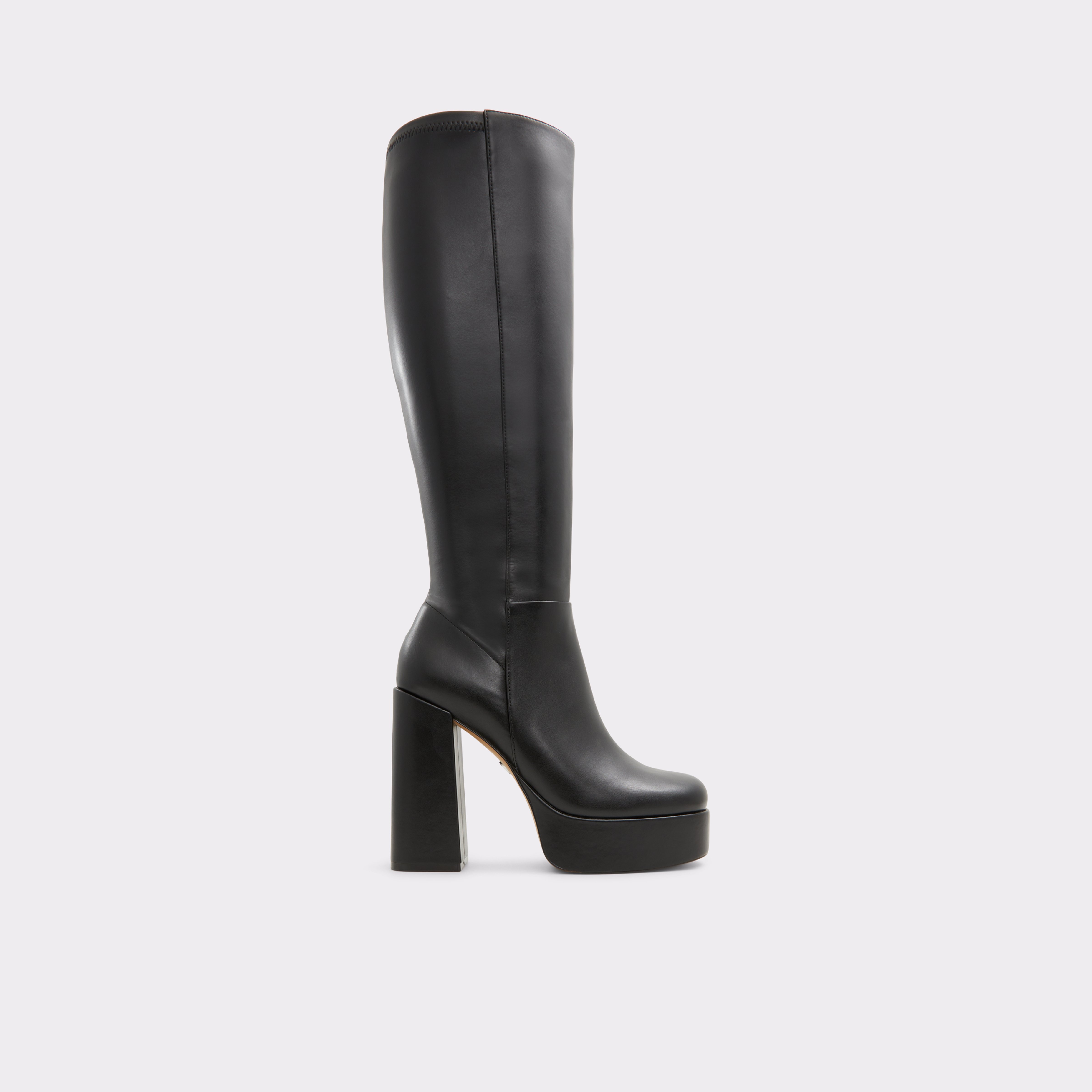 【ALDO】本革レザー★ 厚底★ 上品★ 脚長効果★ アンクルブーツ albie_black_001-002-