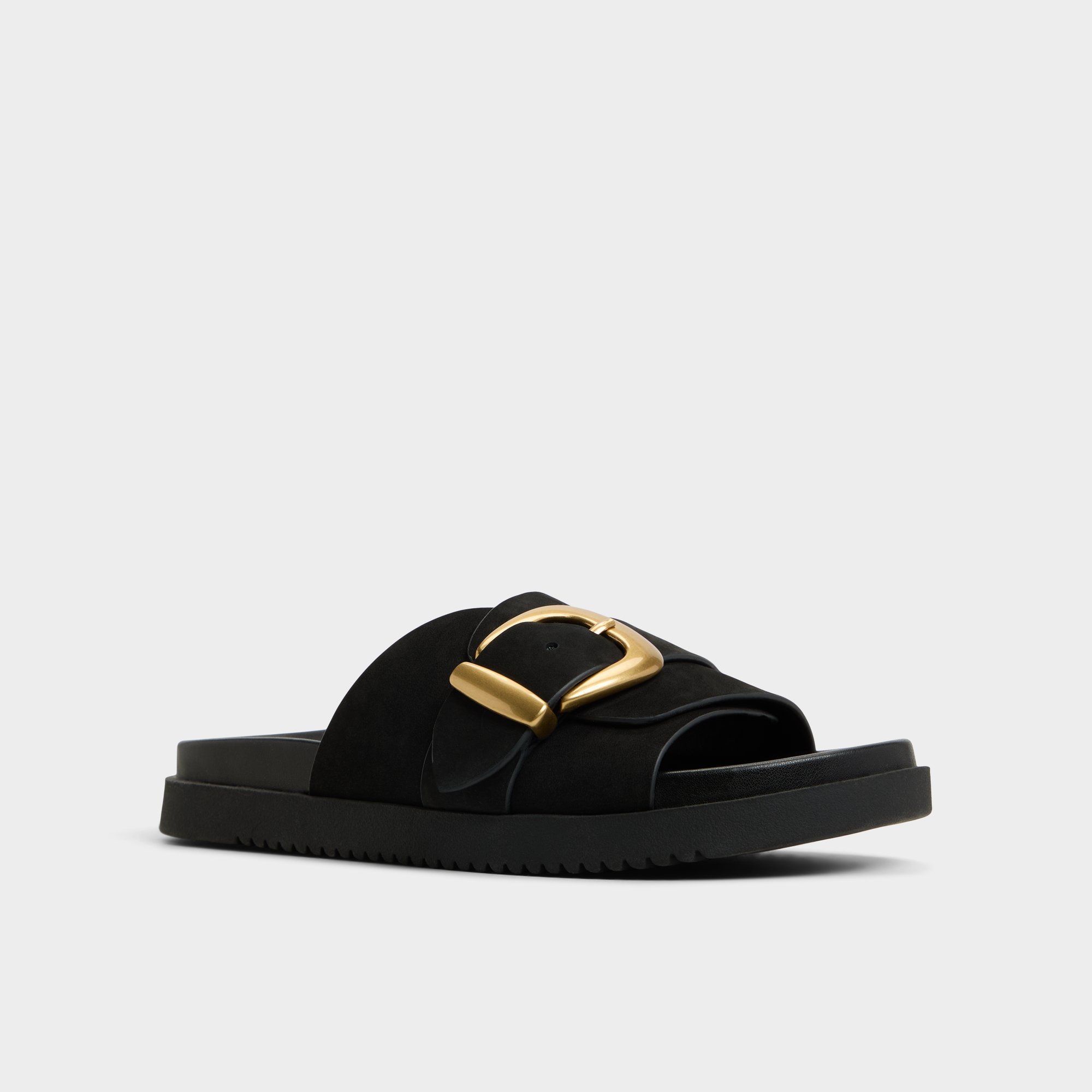 Alenana Black Women's Footbed sandals | ALDO US