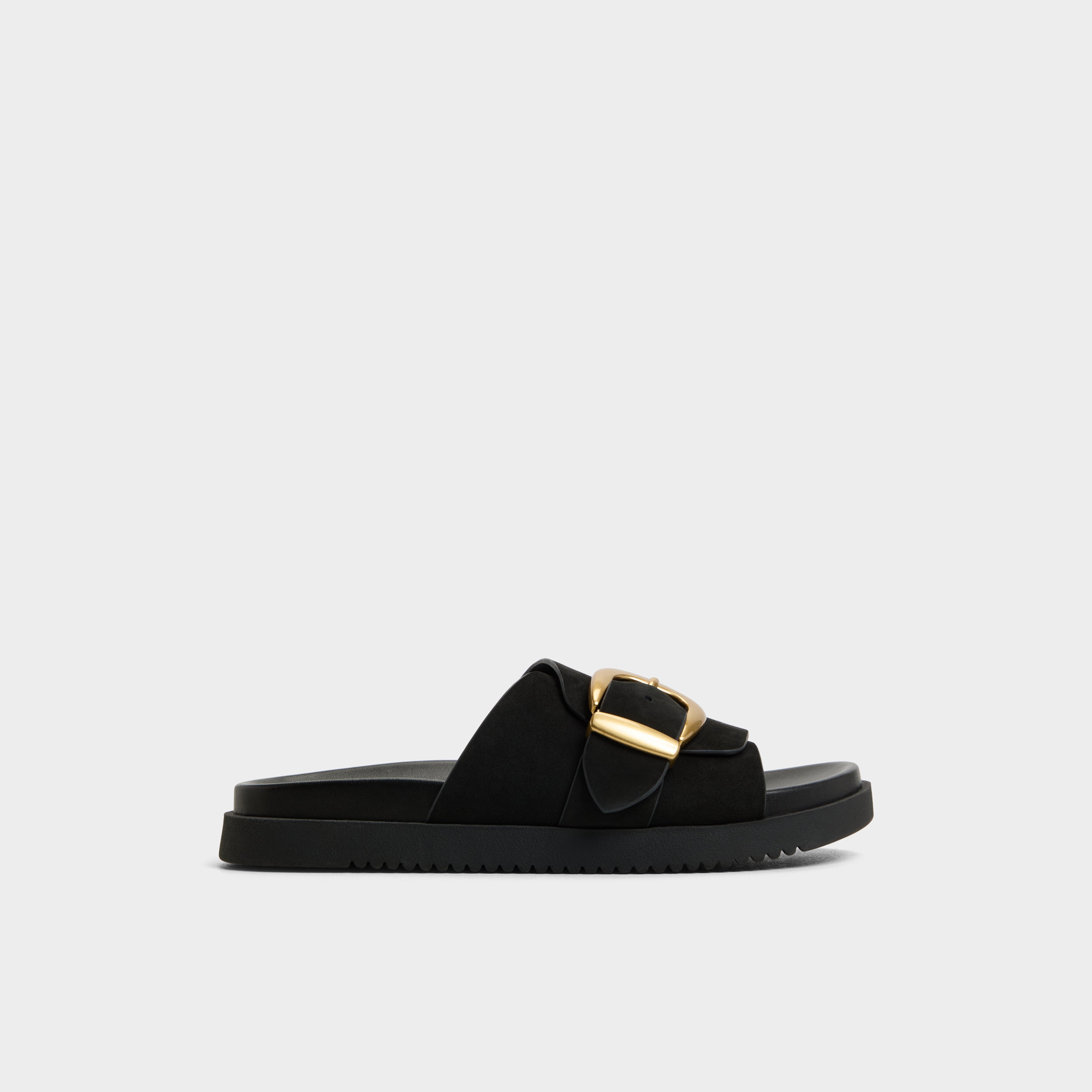ヌバック★フットベッドサンダル ★【ALDO】☆Alenana ☆ Alenana Black Women's Footbed sandals | ALDO Canada