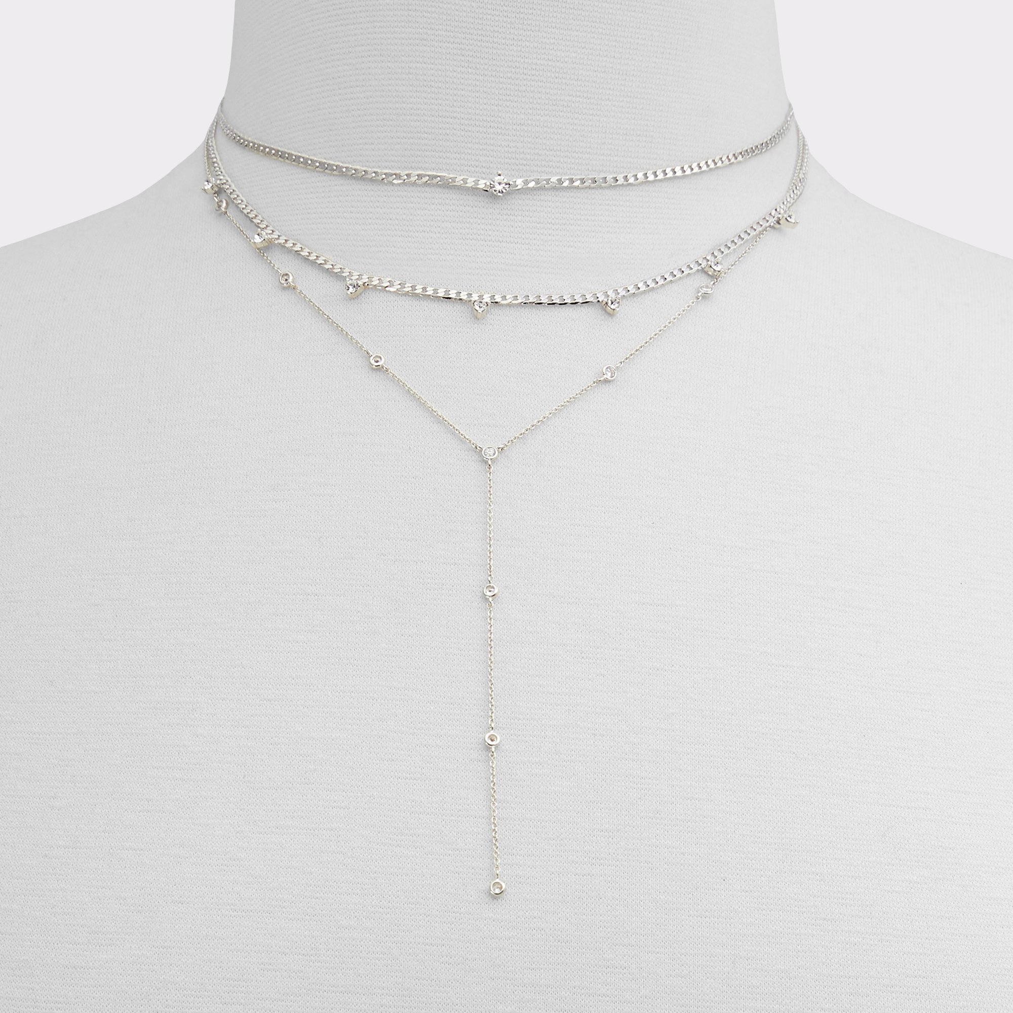 Allier Silver/Clear Multi Women's Necklaces | ALDO Canada
