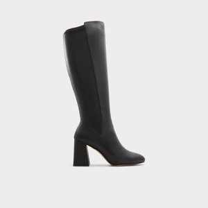 알도 ALDO Alodenaryn Black Leather Smooth Womens Dress & Heeled Boots