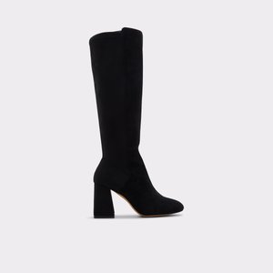 알도 ALDO Alodenaryn Black Leather Suede Womens Dress & Heeled Boots