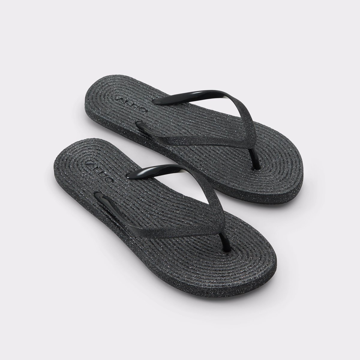 Aloomba Black Women's Flat Sandals | ALDO Canada