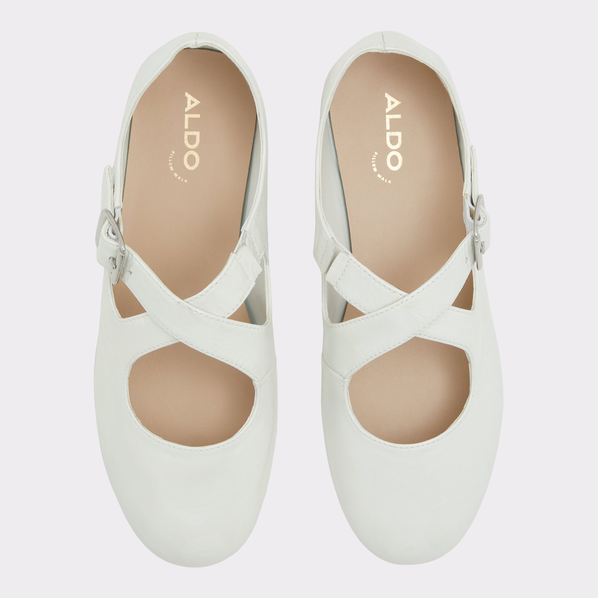 Amberia White/Bone Women's Ballet Flats | ALDO Canada