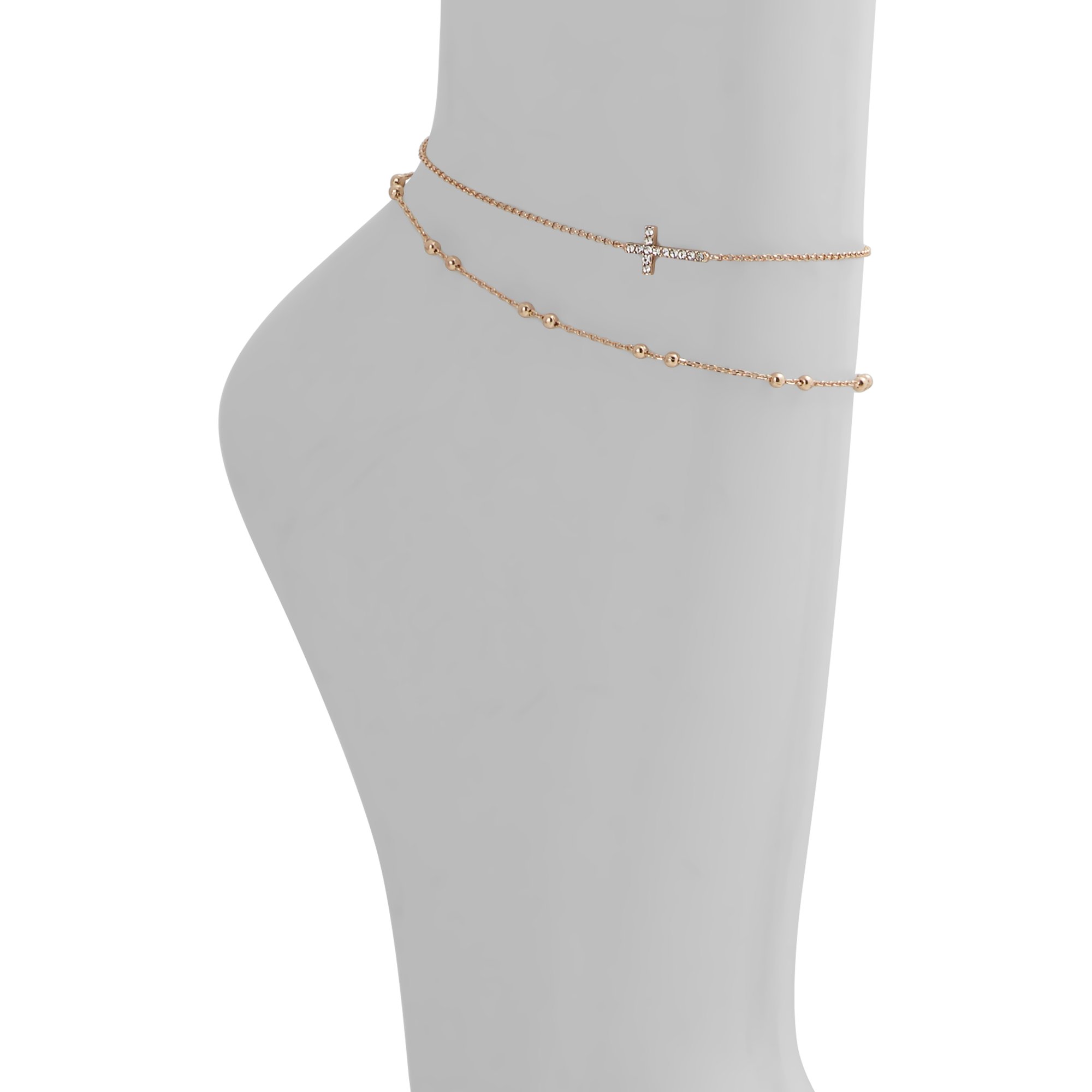 Image of ALDO Amilmaviel - Women's Anklet Jewelry - Gold-Clear