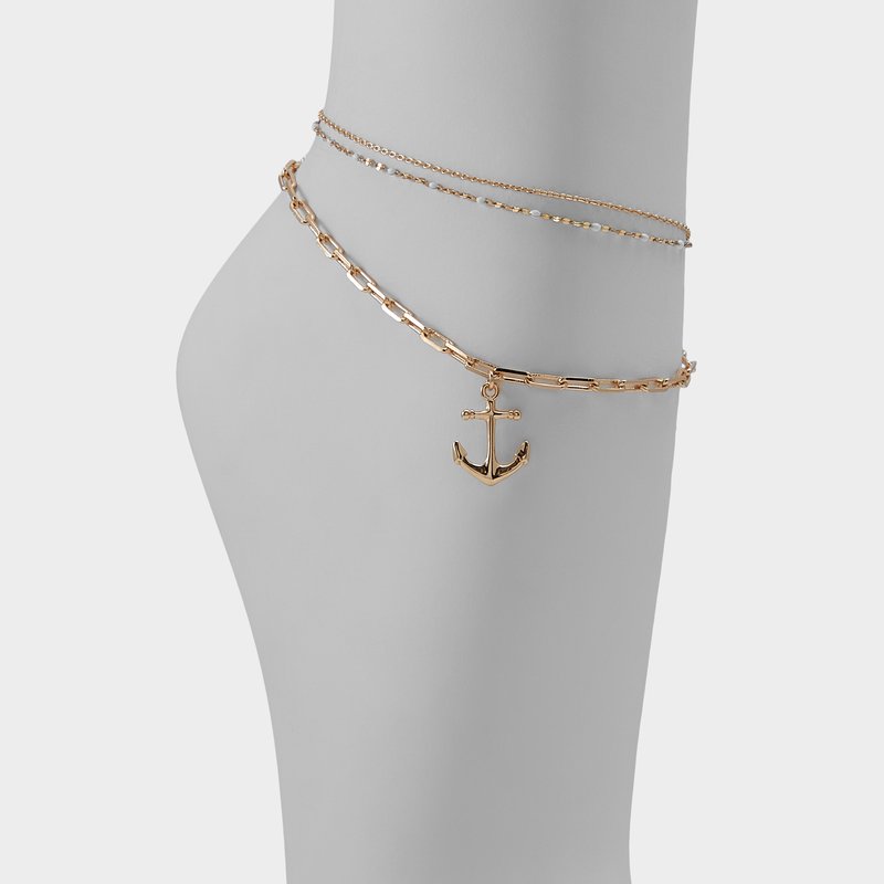 anchored tobilleras de mujer-dorado_gold anchored tobilleras de mujer-dorado_gold