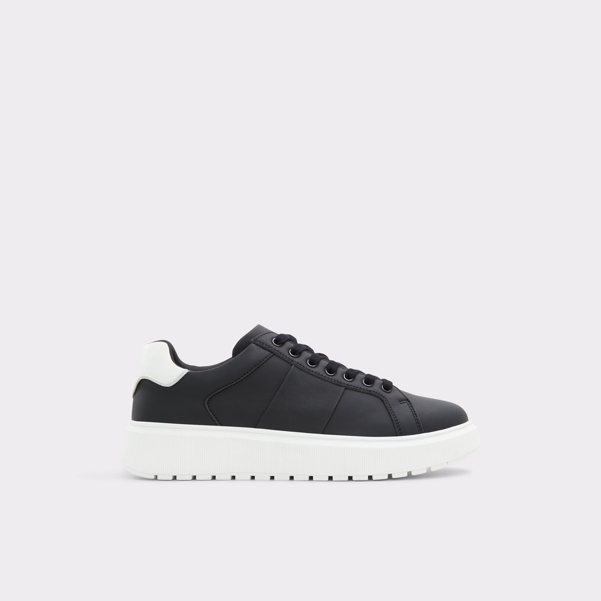 Black trainers fashion white sole mens