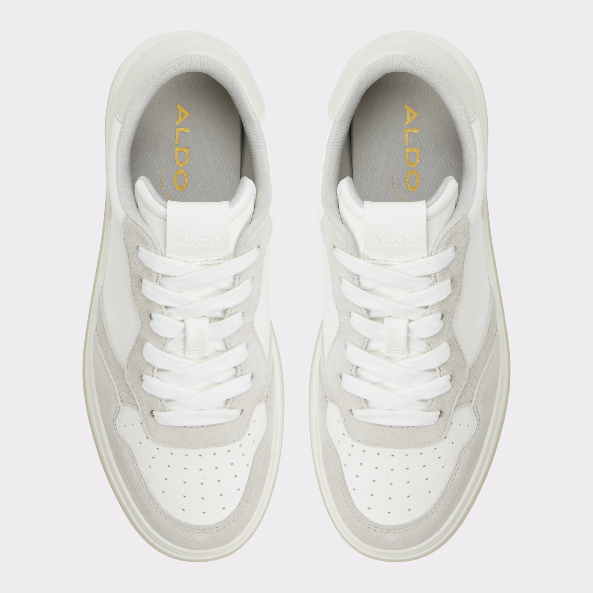 Anndale Blanc/Gris Femmes Sneakers bas | ALDO Canada
