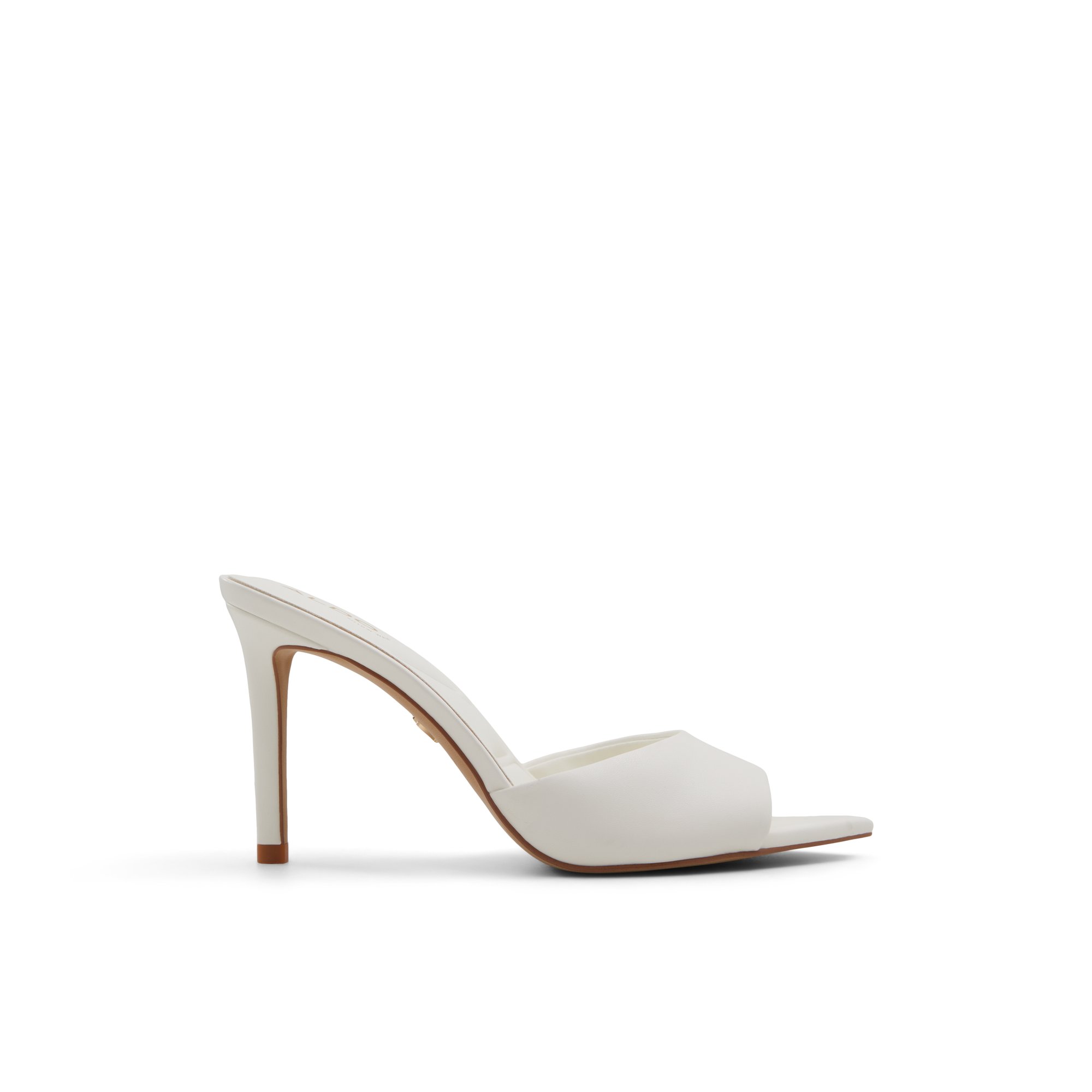 ALDO Anniebrilden - Women's Heeled Mules Sandals - White, Size 11