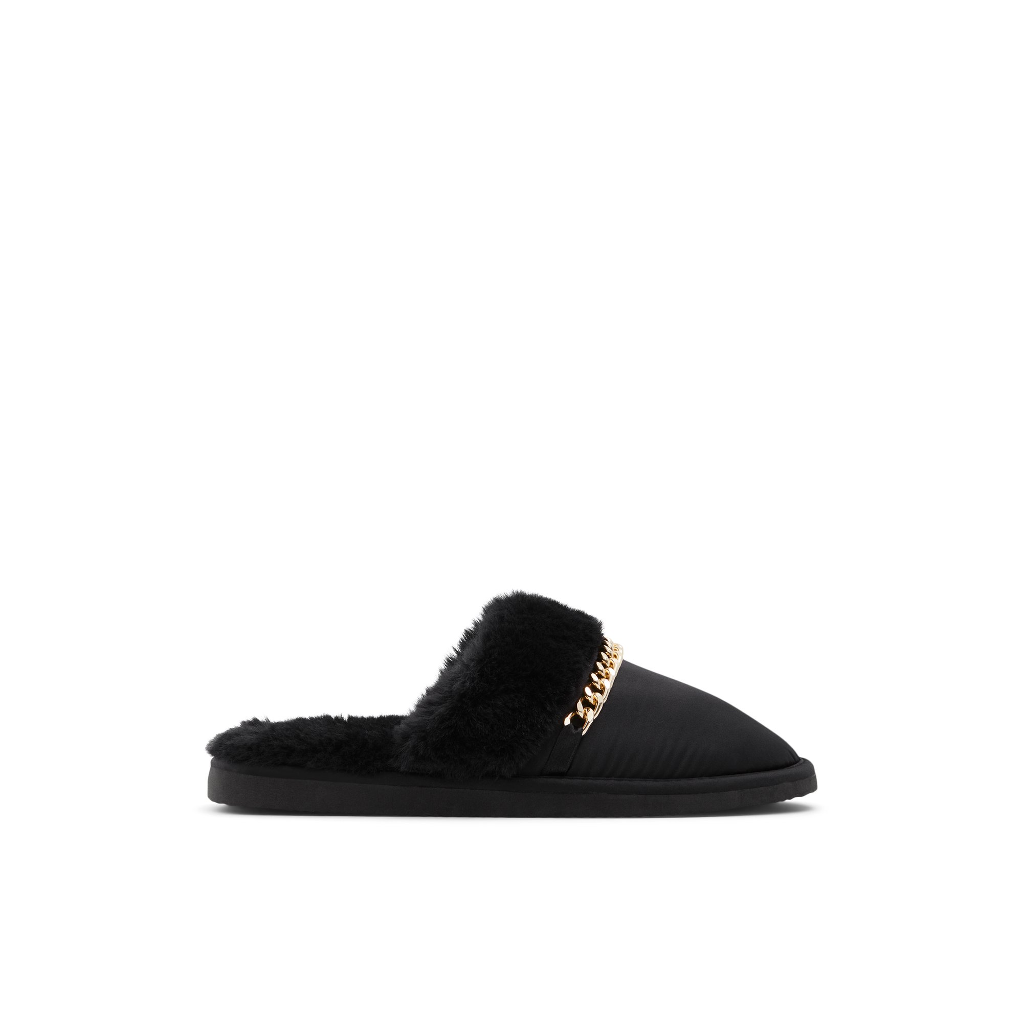 Image of ALDO Apreski - Women's Slipper - Black-Gold, Size S