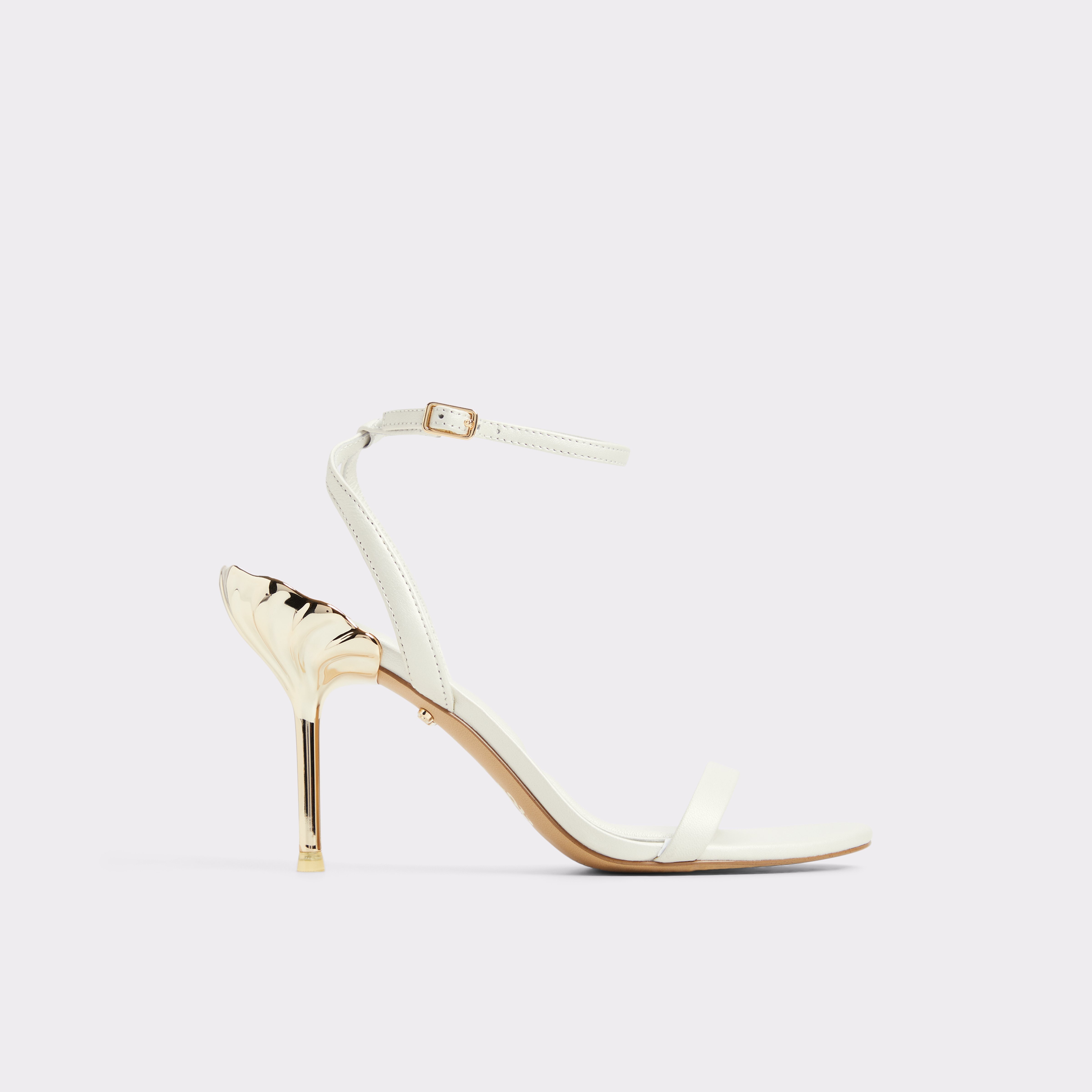 ゴールドシェル★Disney×ALDO★アリエル ヒール サンダル Arielheel White Women's Disney | ALDO US