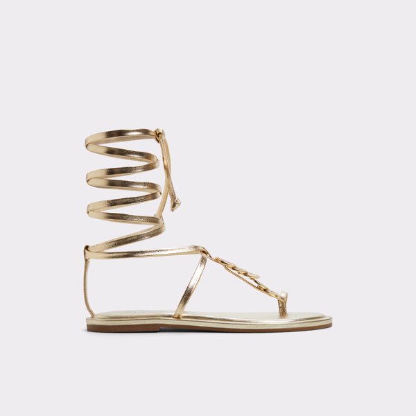 Women's Flat Sandals & Slides in Gold | ALDO US