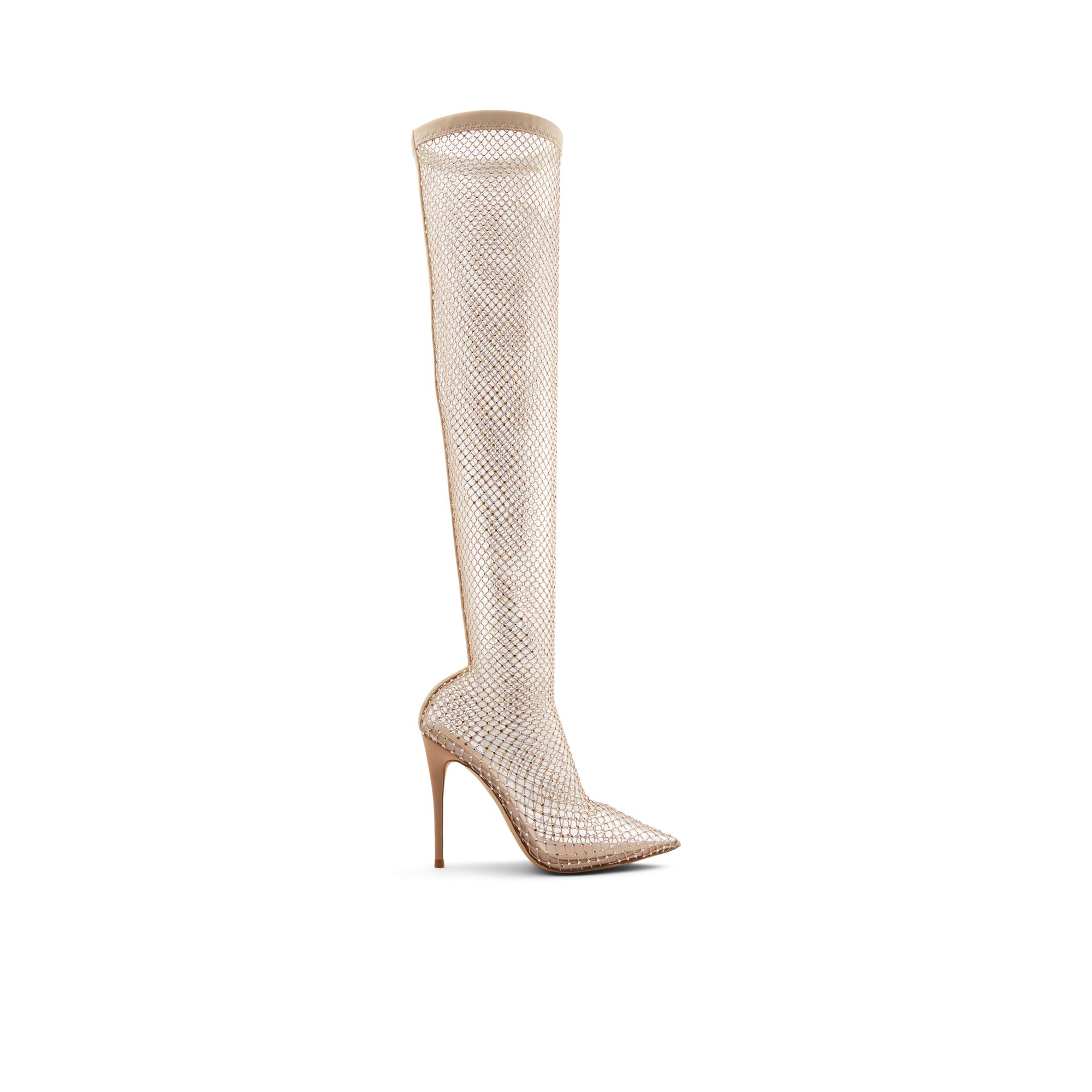Image of ALDO Arturi - Women's Over-The-Knee Boot - Beige, Size 7.5