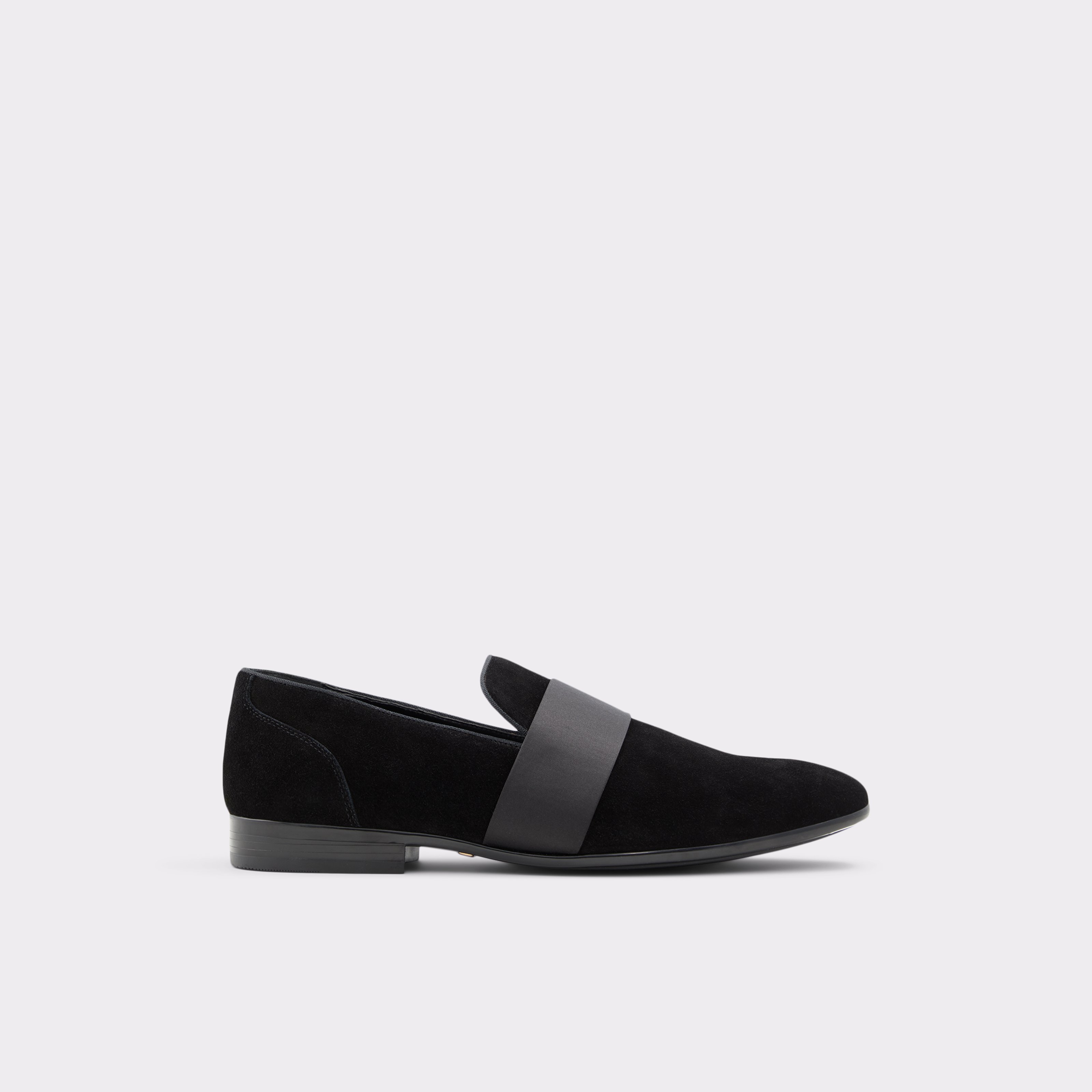 Asaria Open Black Leather Suede Men's Loafers & Slip-Ons | ALDO US
