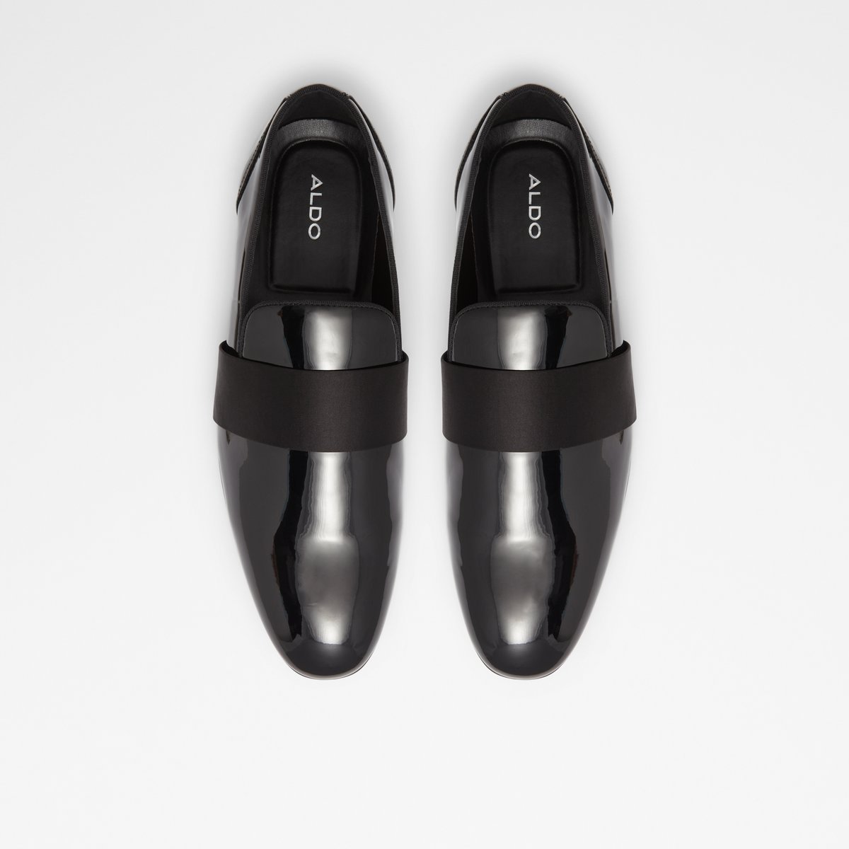 Asaria Open Black Synthetic Patent Men's Loafers & Slip-Ons | ALDO US