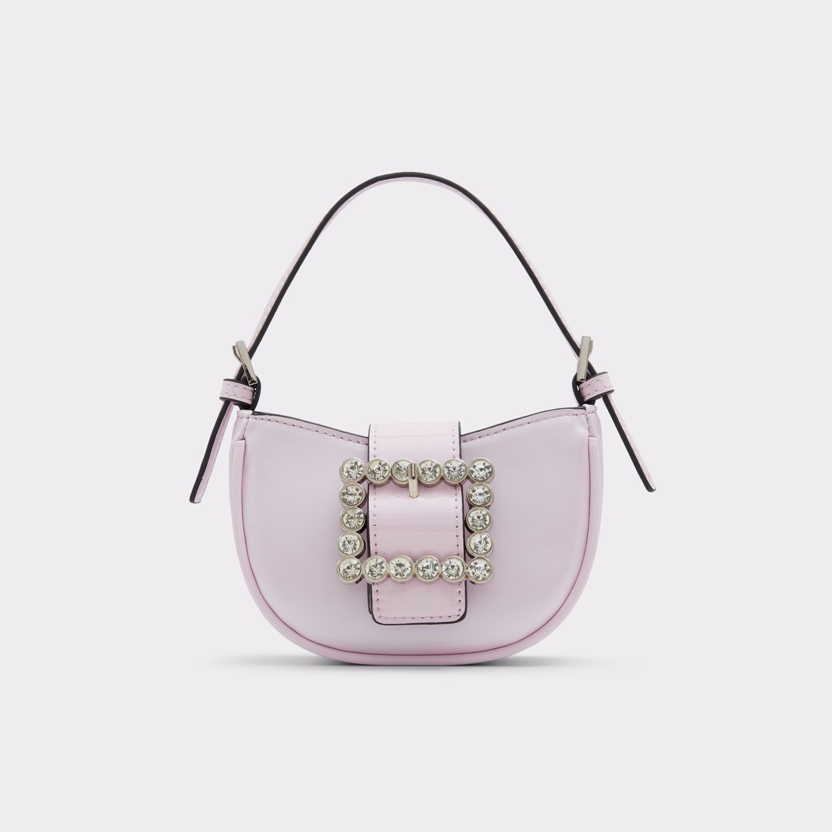 Estelle | Luxury Fuschia Pink Mini Bag | Rhinestone Embellished Handle