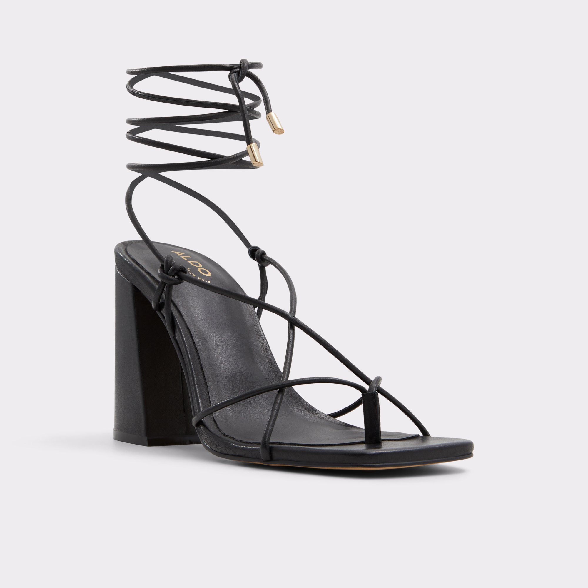 Athalia Black Women's Strappy sandals | ALDO Canada