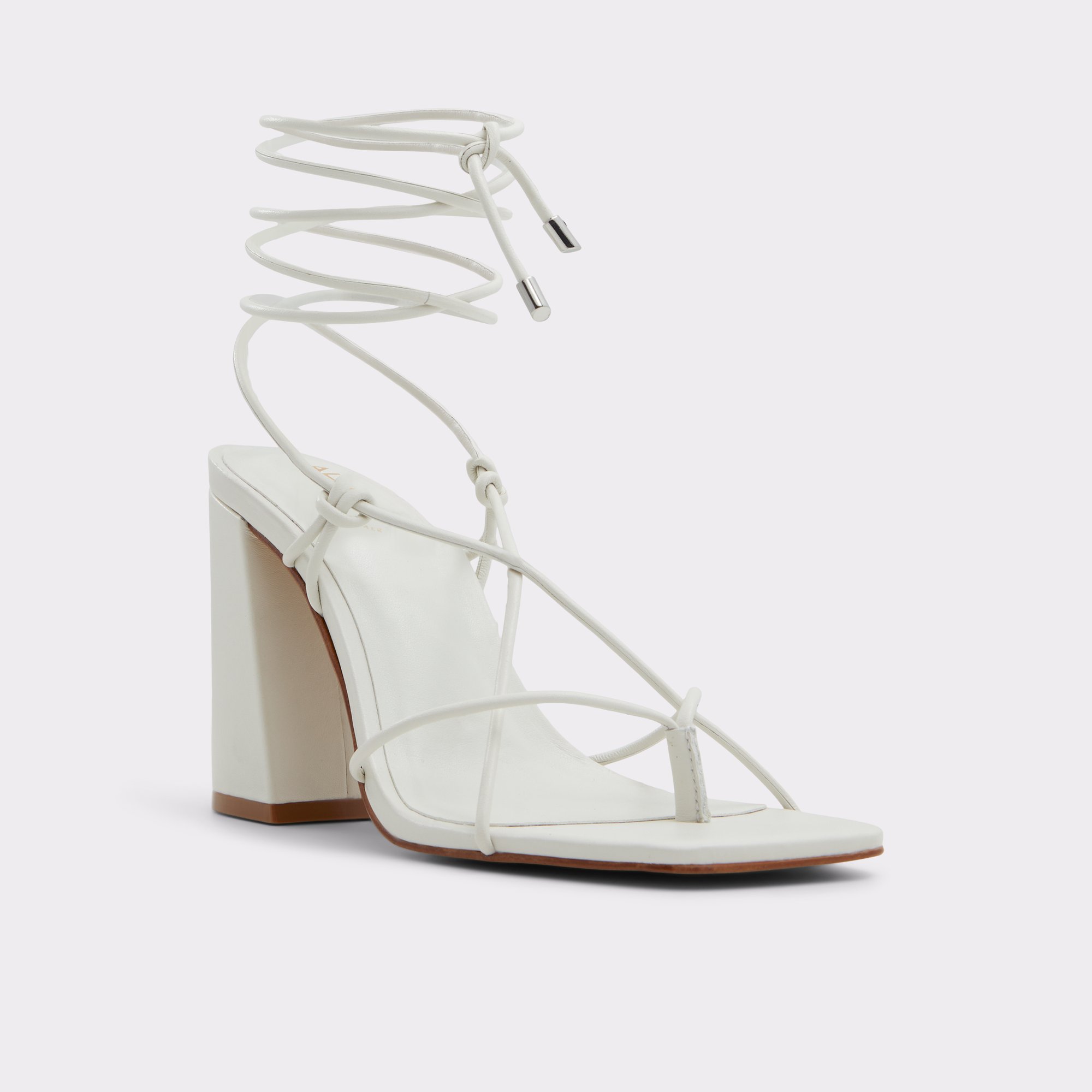 Athalia White/Bone Women's Strappy sandals | ALDO Canada