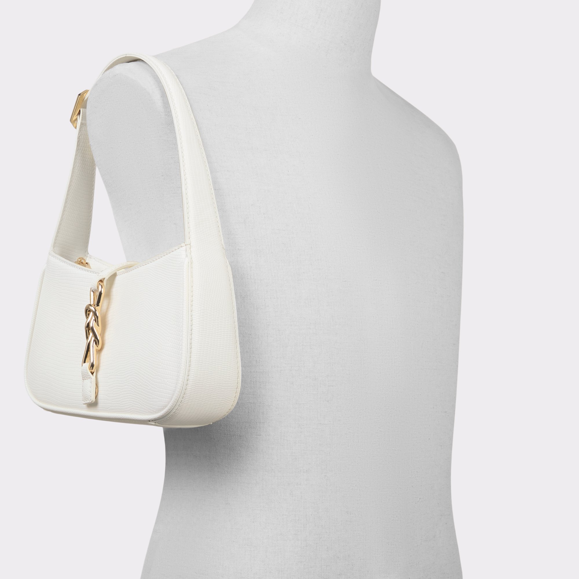 Aldo ◆ ポイントハンドル クロス ドット マルチバッグ White luxecarryx_white_100-002-