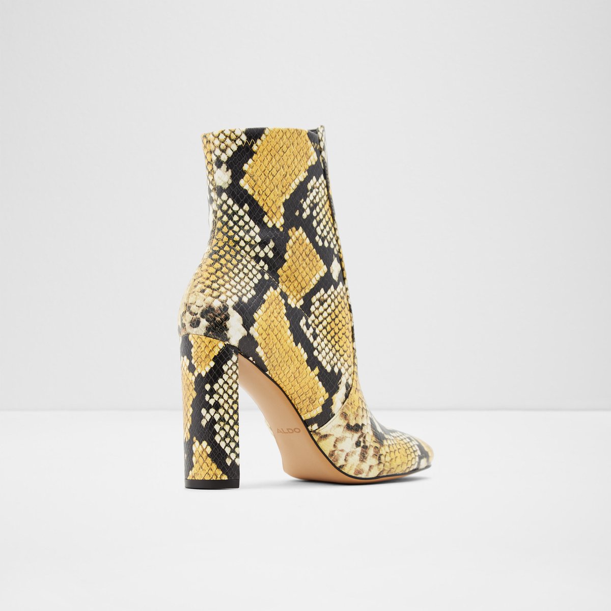 aldo yellow snakeskin heels