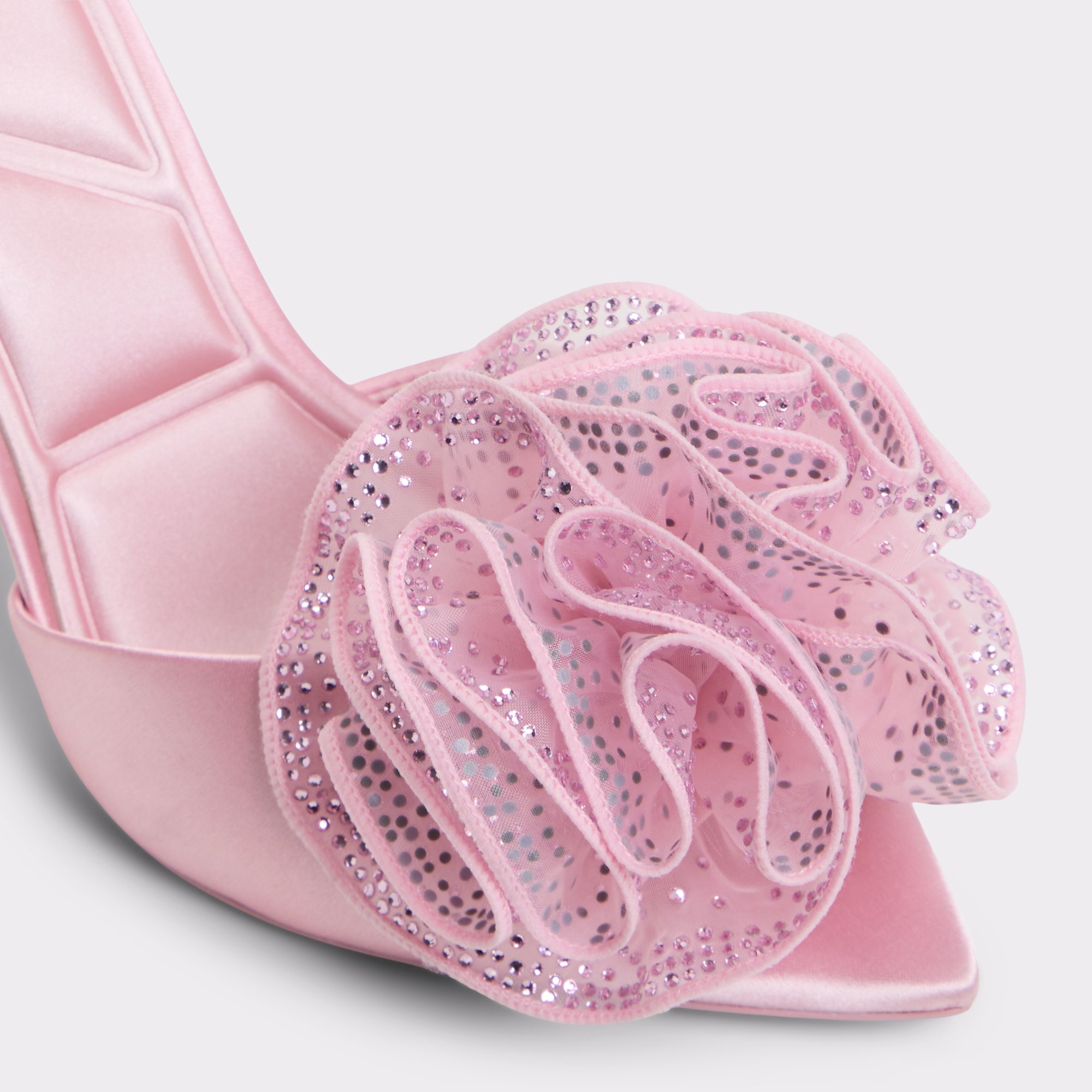 【ALDO x Disney】サテン ラインストーン ミュール★オーロラ姫 Auroramule Light Pink Women's Disney | ALDO US