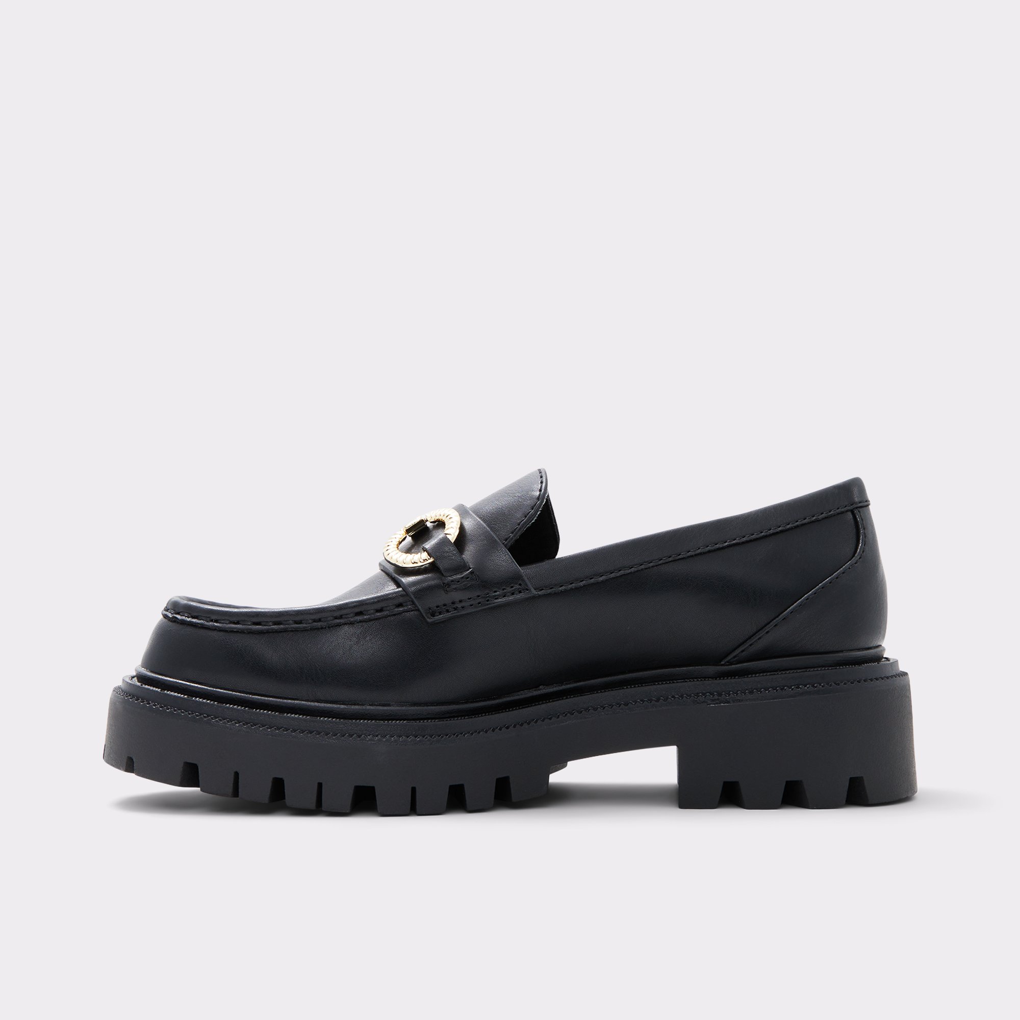 Baberiel Black Synthetic Smooth Women's Loafers & Oxfords | ALDO US