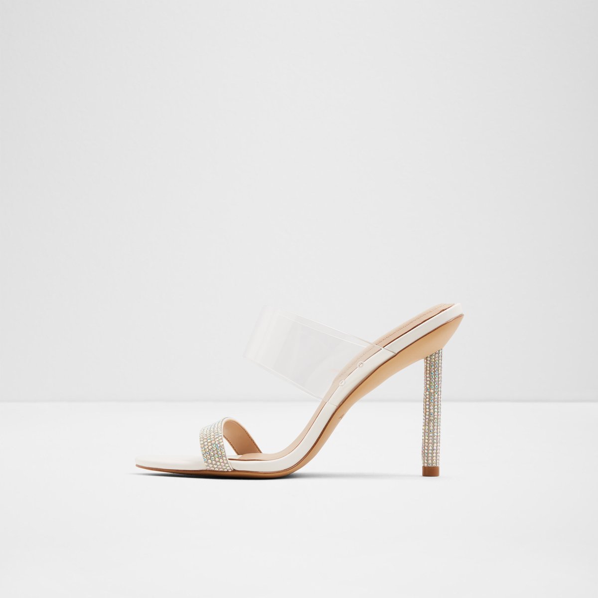 aldo white mules