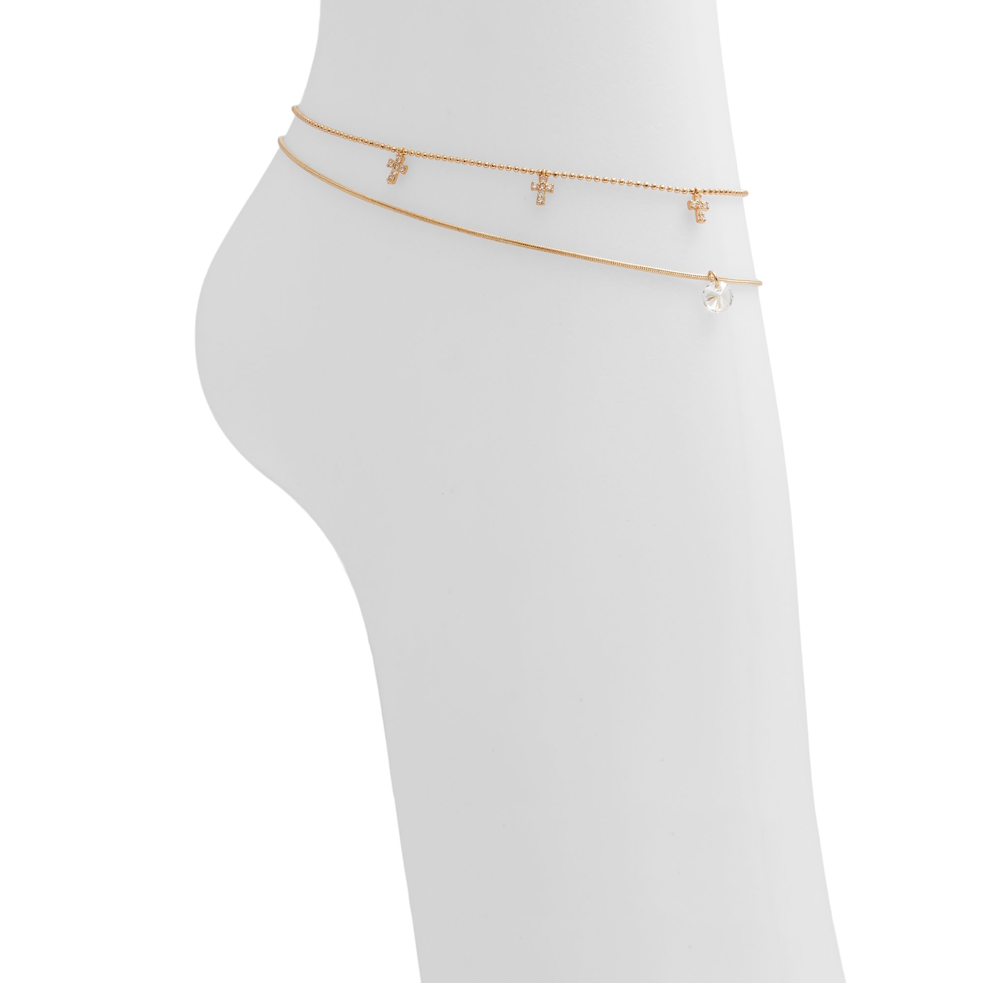 Image of ALDO Balisa - Women's Anklet Jewelry - Gold-Clear