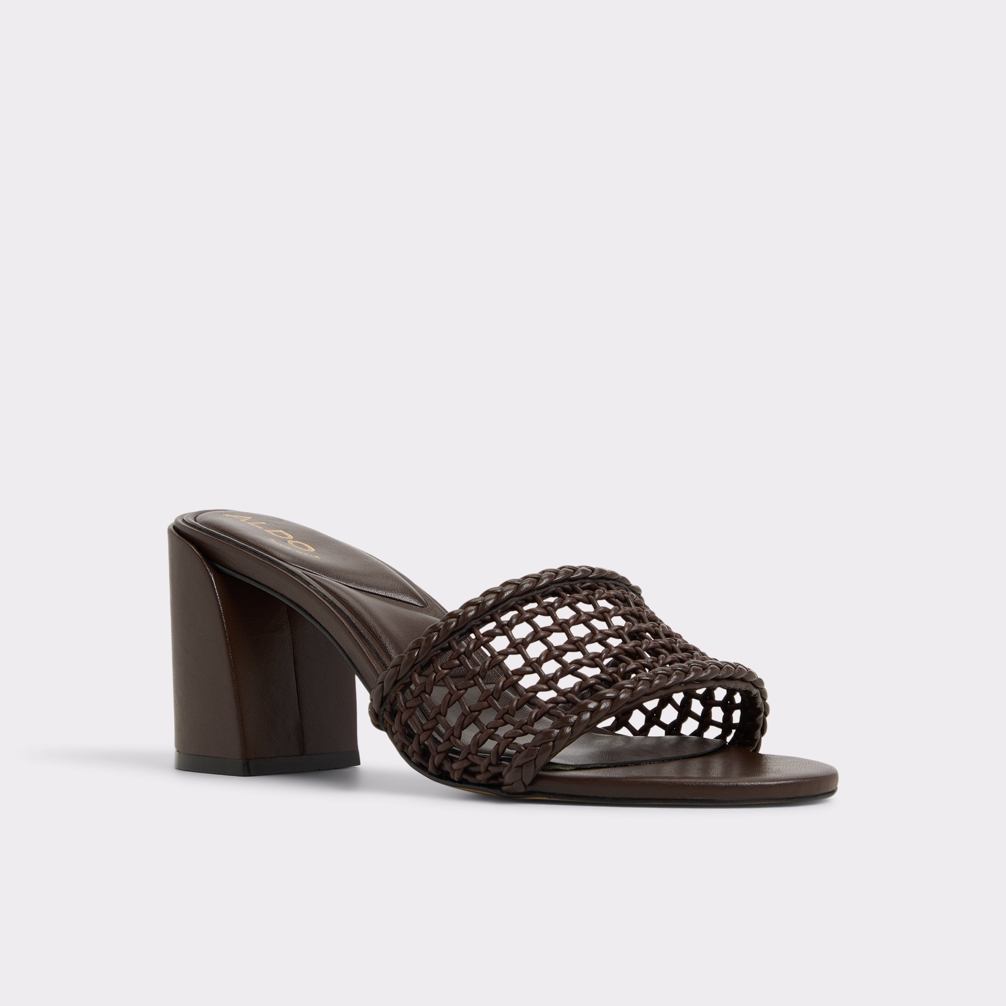 Beachdate Marron Foncé Femmes Talons blocs | ALDO Canada