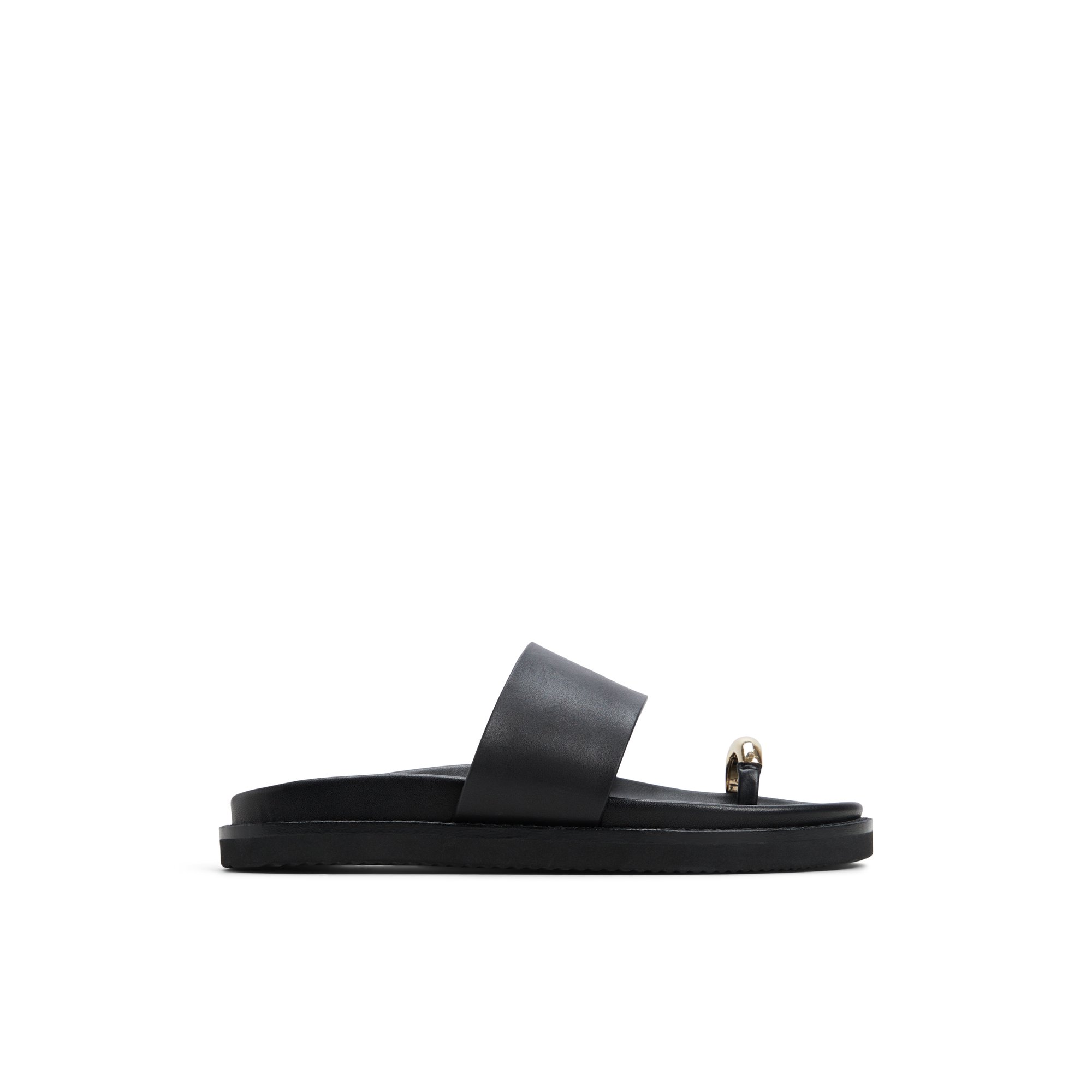 ALDO Beachstroll - Women's Footbed Sandal Sandals - Black, Size 7.5
