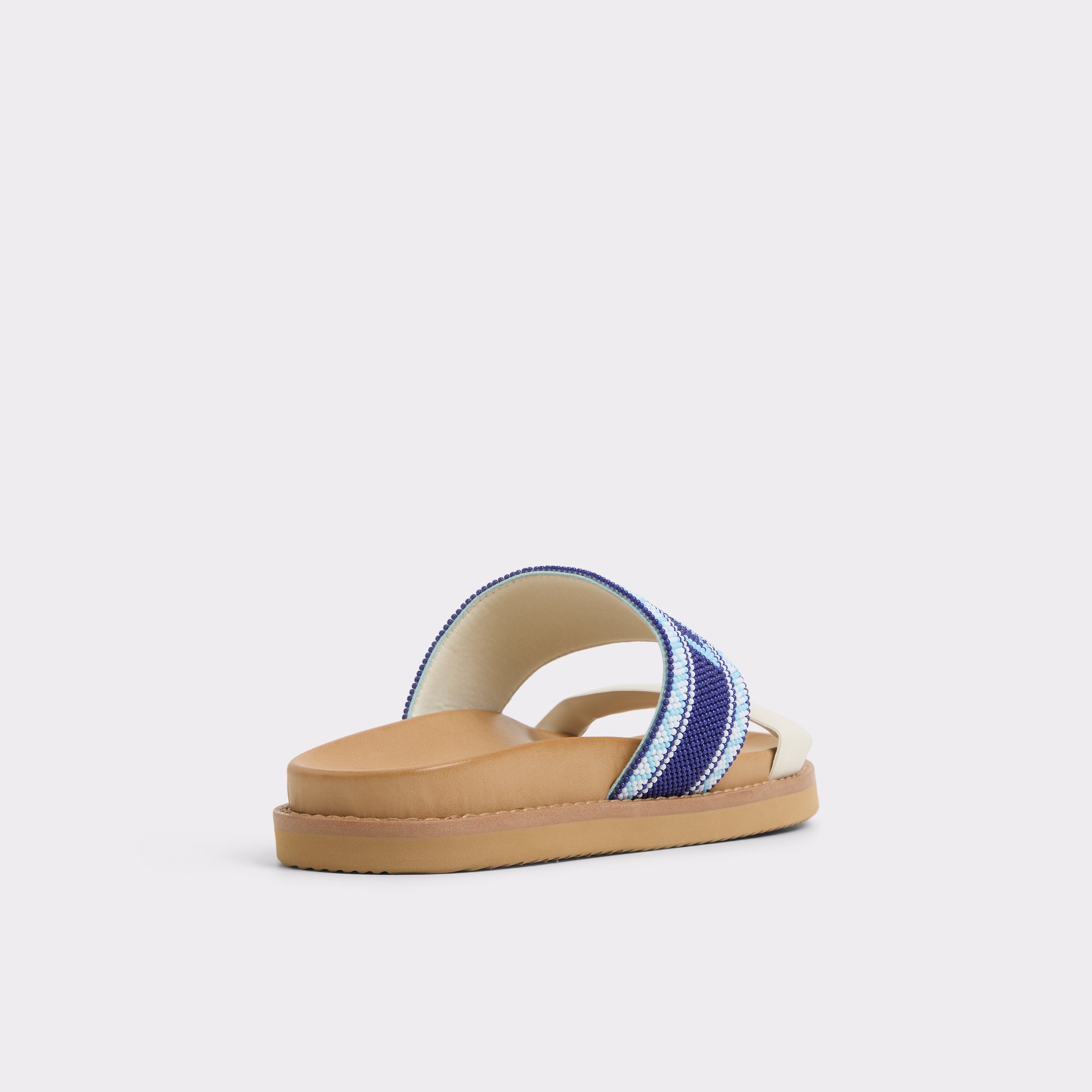 Beachvacay Blanc/Bleu Femmes Sandales a assise plantaire | ALDO Canada