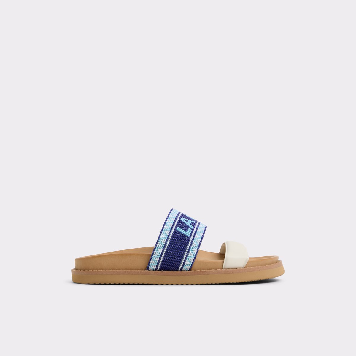 Beachvacay Blanc/Bleu Femmes Sandales a assise plantaire | ALDO Canada