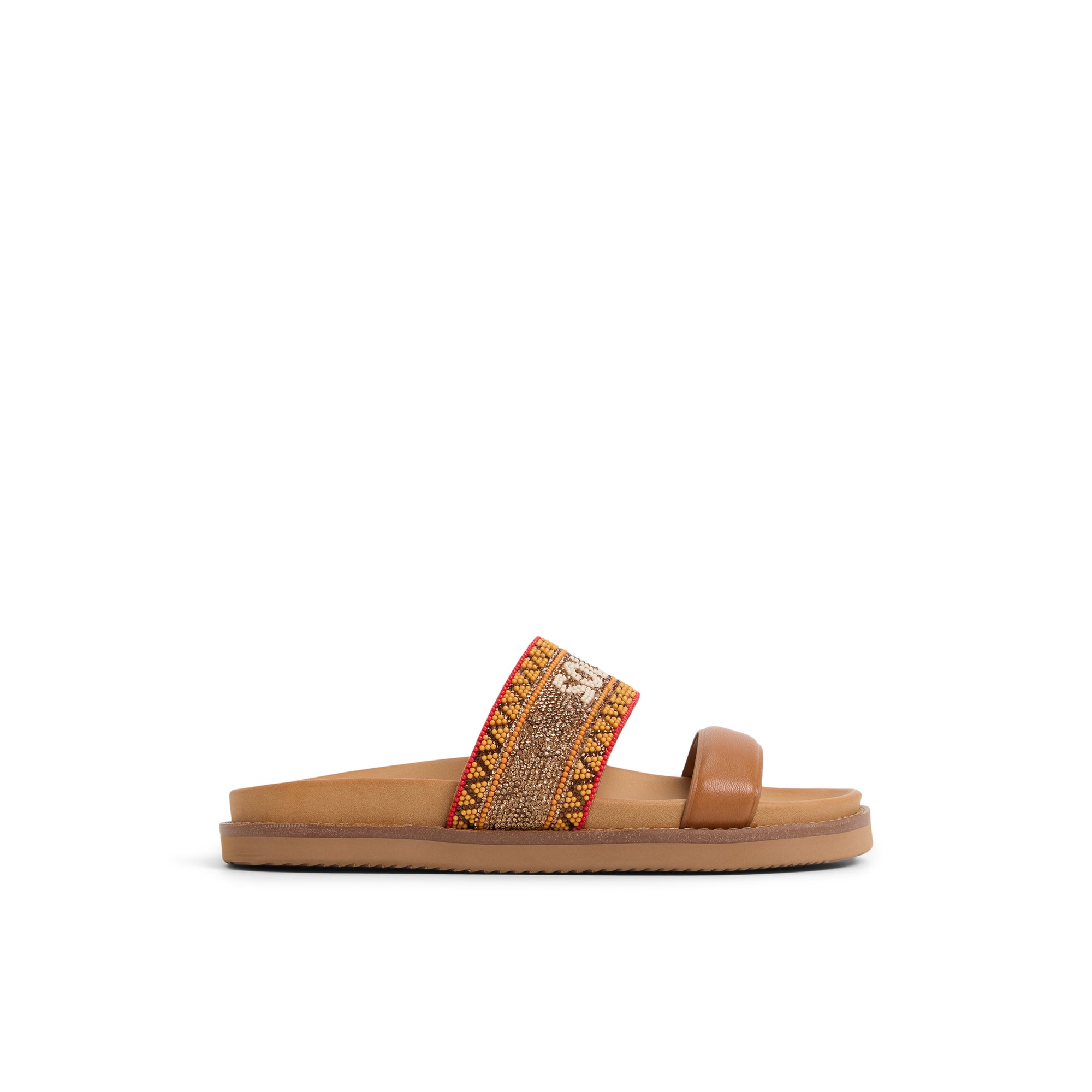 ALDO Beachvacay - Women's Footbed Sandal Sandals - Brown, Size 5