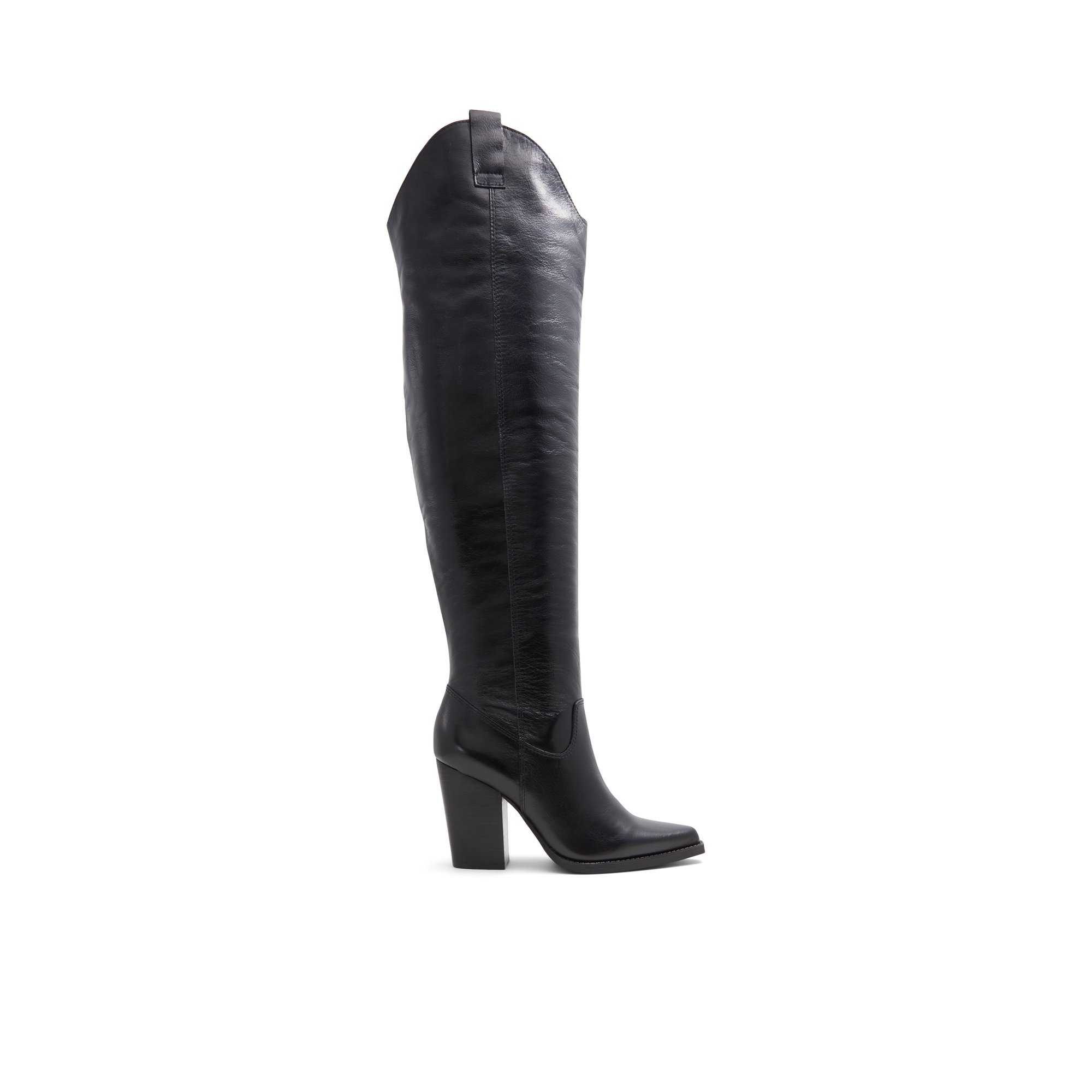 ALDO Beatrine - Women's Western and Cowboy Boot Collection - Black, Size 8.5