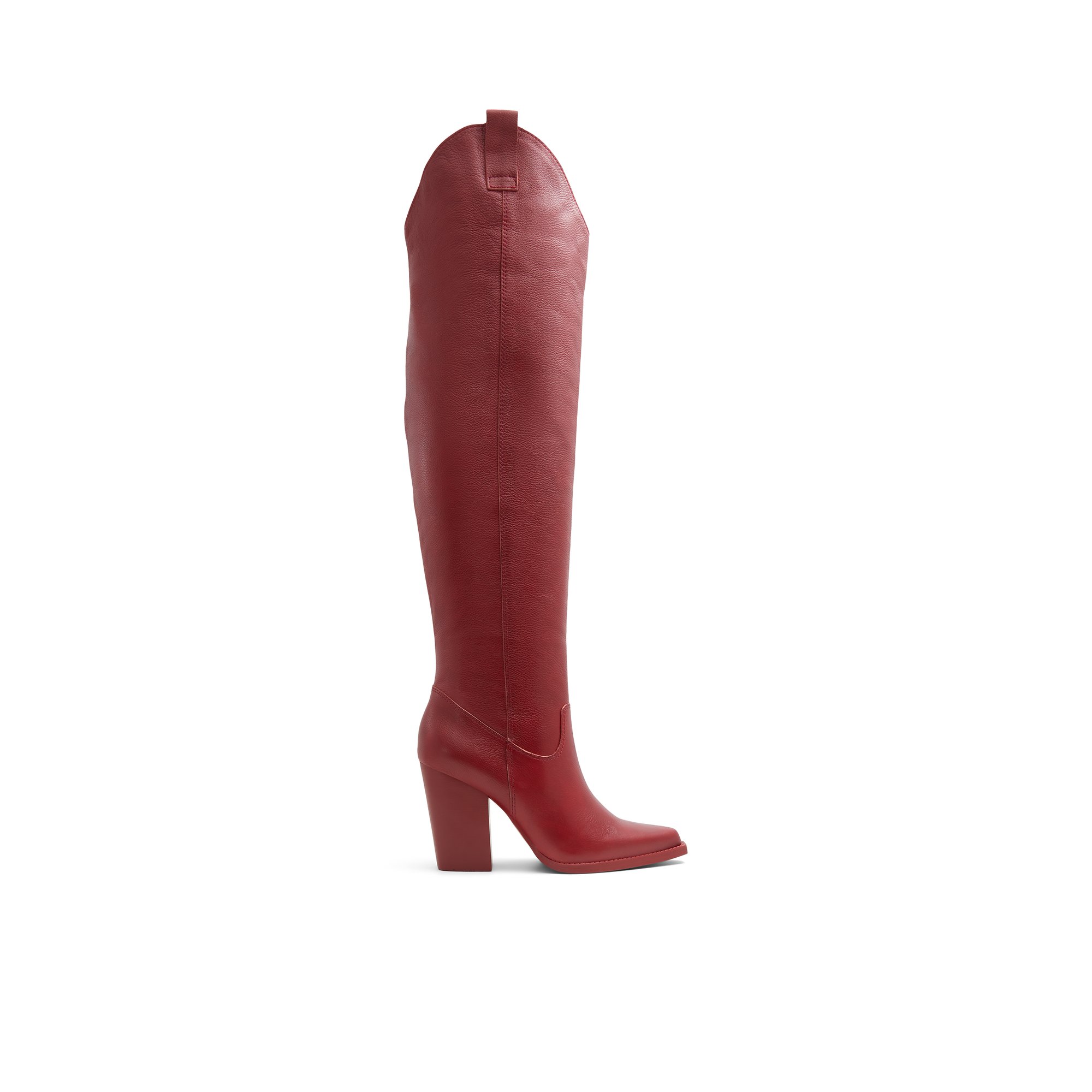 ALDO Beatrine - Women's Western and Cowboy Boot Collection - Red, Size 6