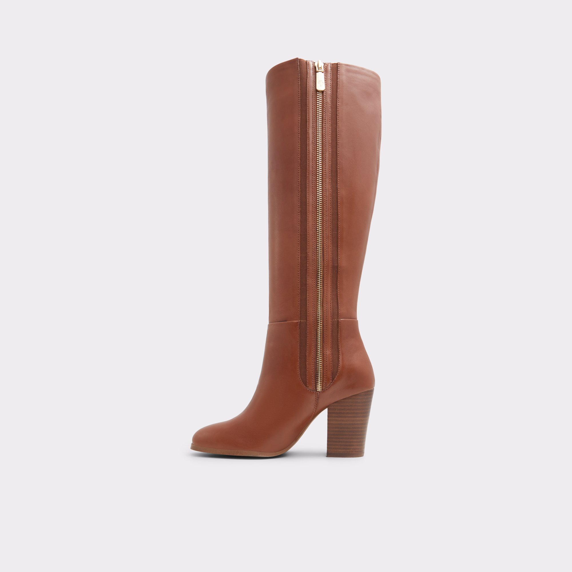 【追跡あり!】ALDO Belide-wc レザー ハイヒール ロングブーツ Belide Cognac Women's Tall Boots | ALDO US